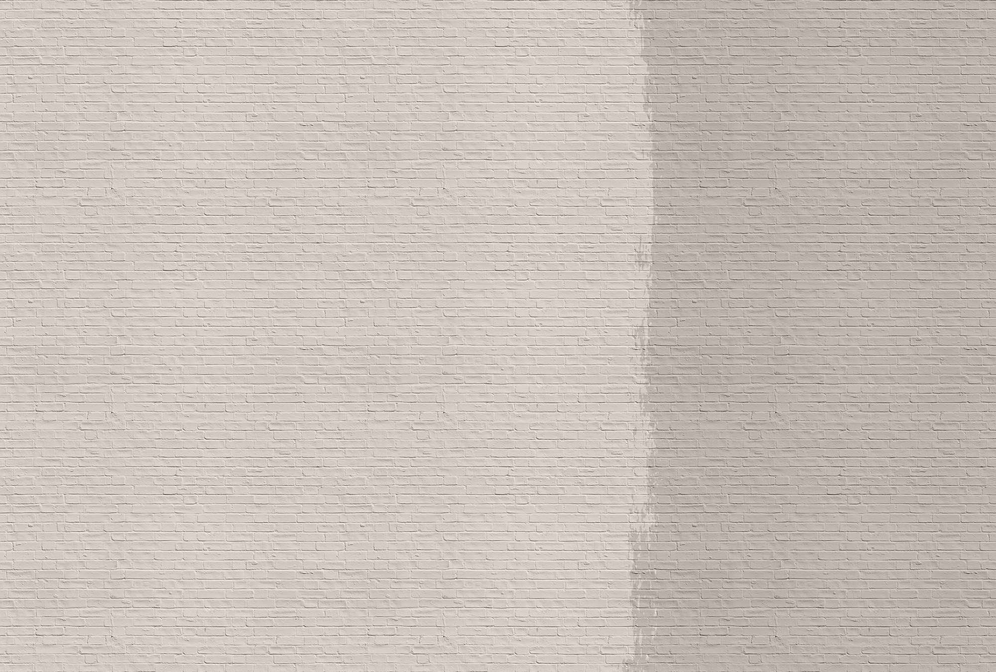             Tainted love 1 - Brick wall mural painted - Beige, Taupe | Pearl smooth fleece
        