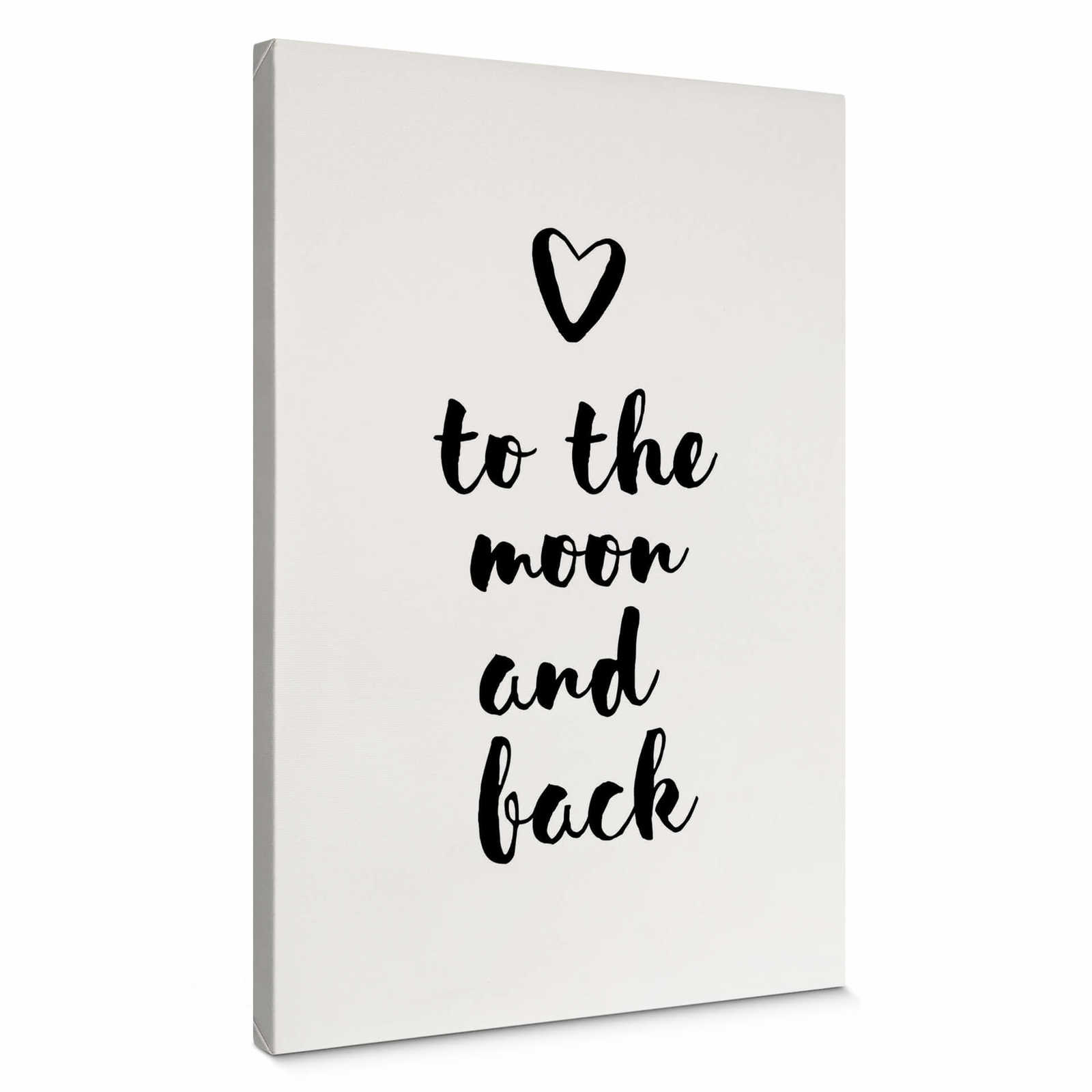         Canvas print saying – black and white
    