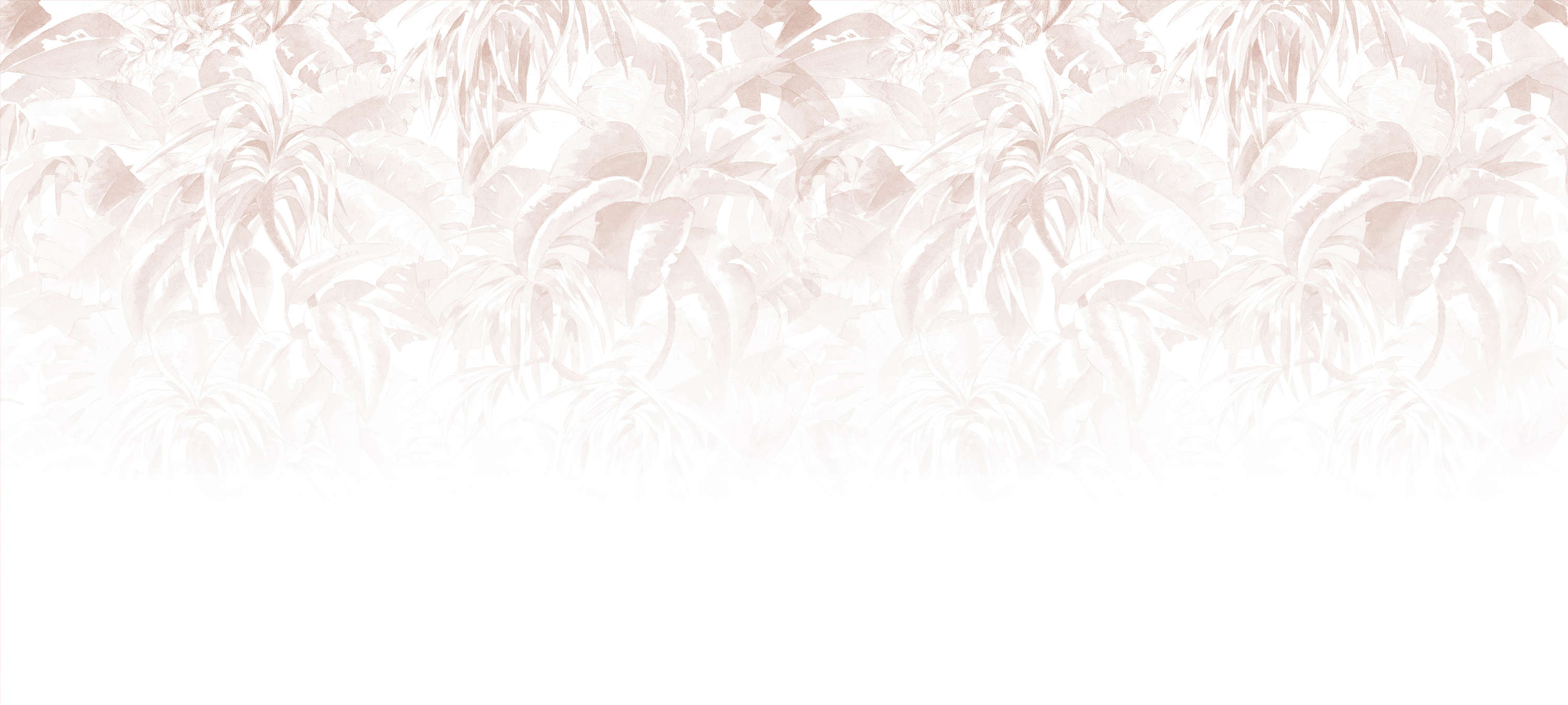             Papier peint à motif de feuilles, féminin & minimaliste - rose, blanc, gris
        