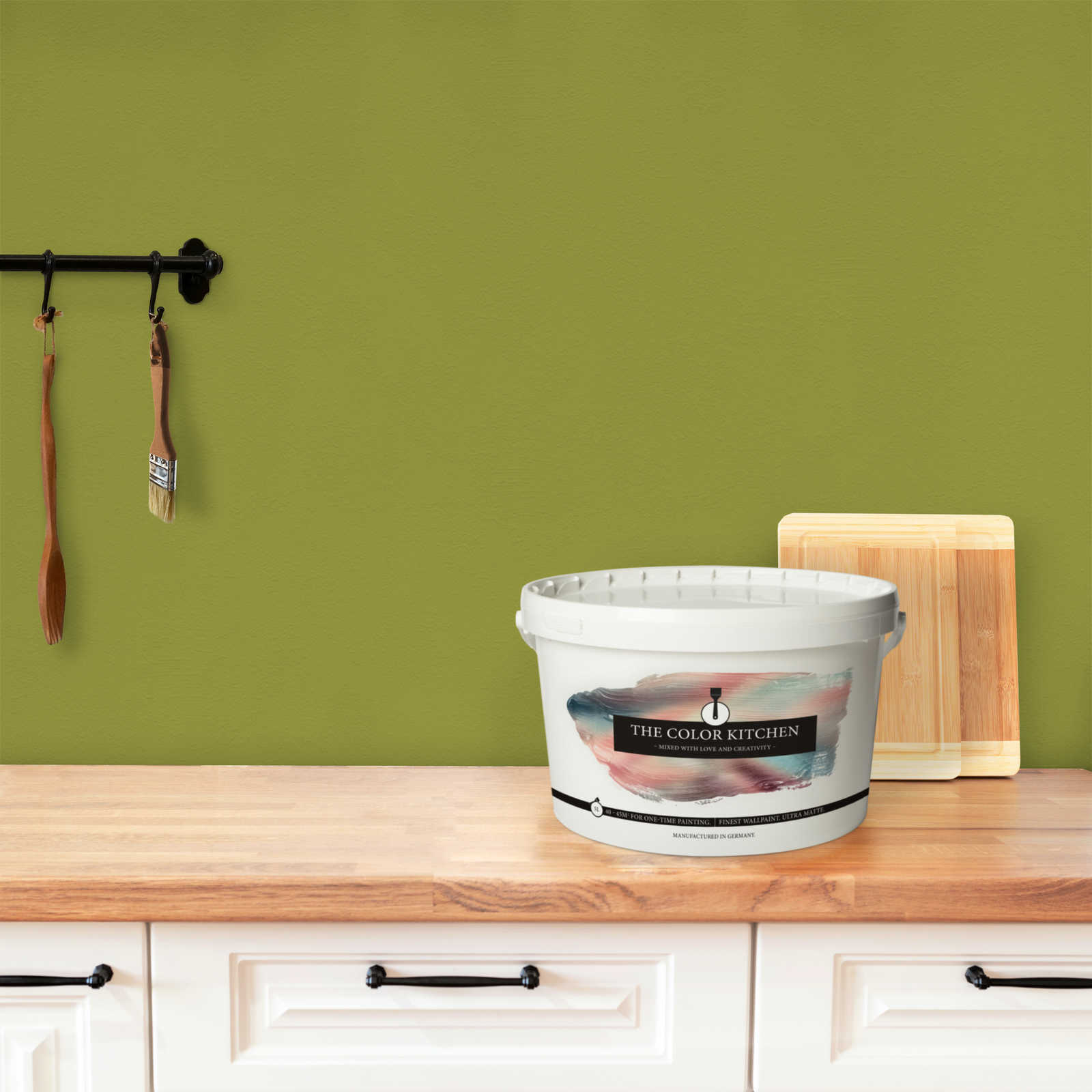             Wall Paint TCK4009 »Kitchy Kiwi« in bright yellow green – 5.0 litre
        