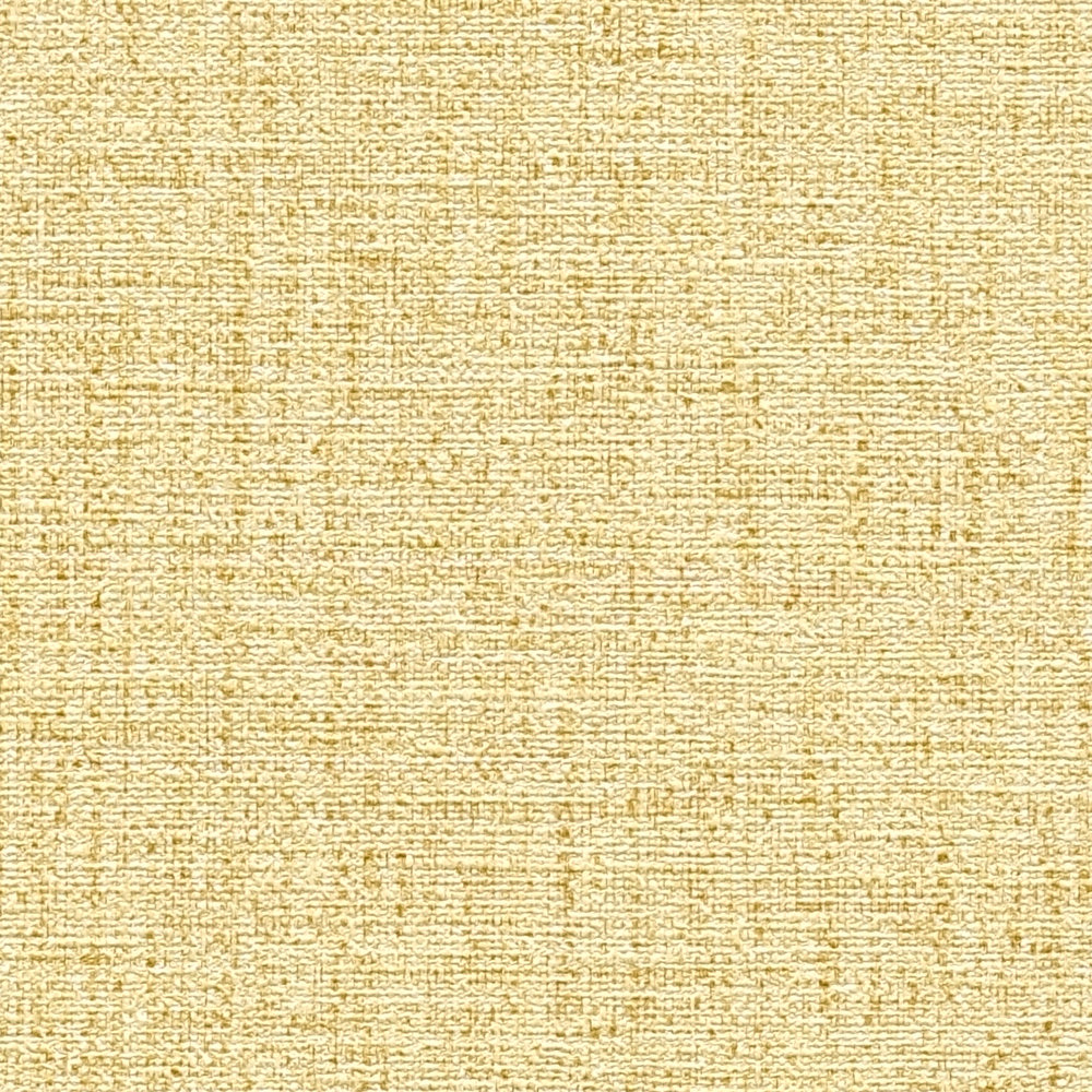             Textile look wallpaper mottled with structure - yellow
        