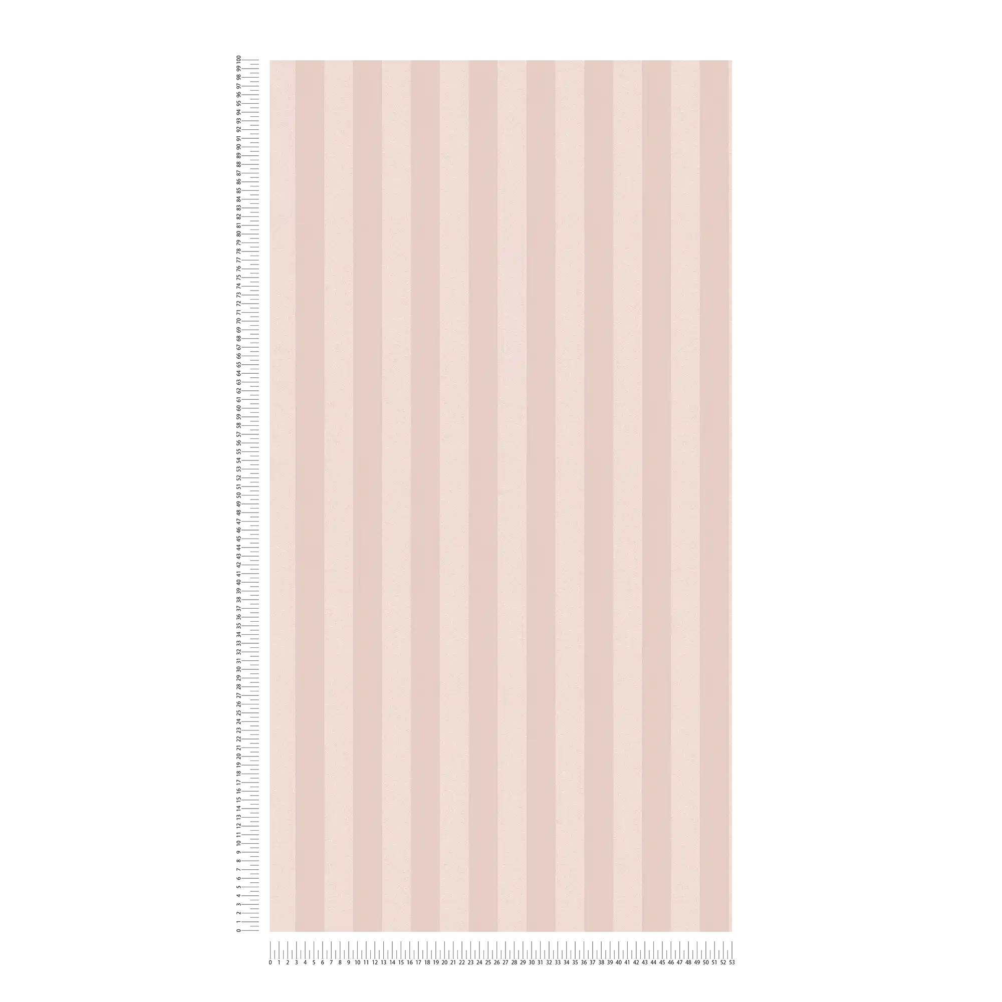             Streepjesbehang met patroon in delicaat oudroze - Roze
        