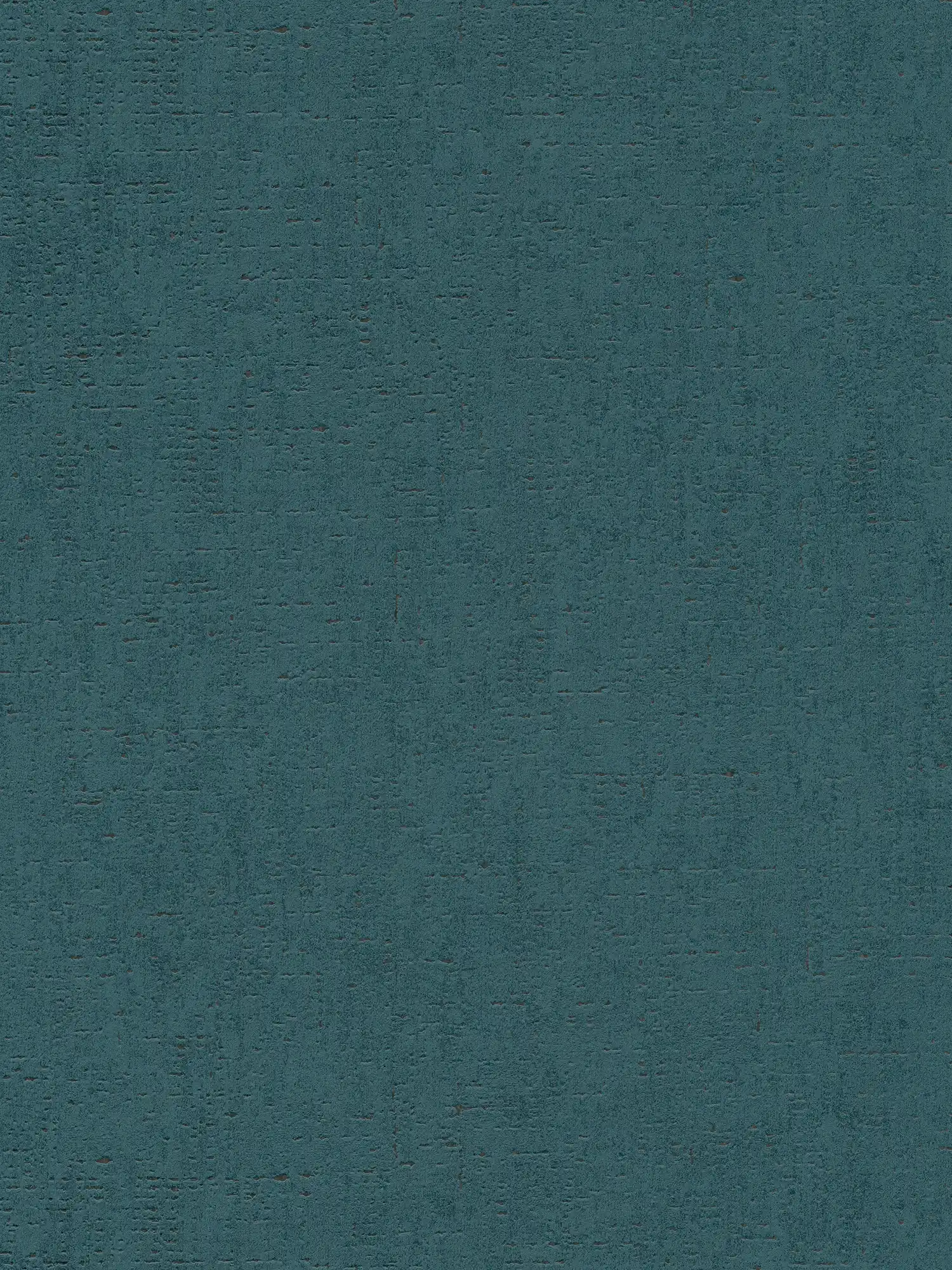 Petrolkleurig behang met gevlekte structuur - blauw, groen
