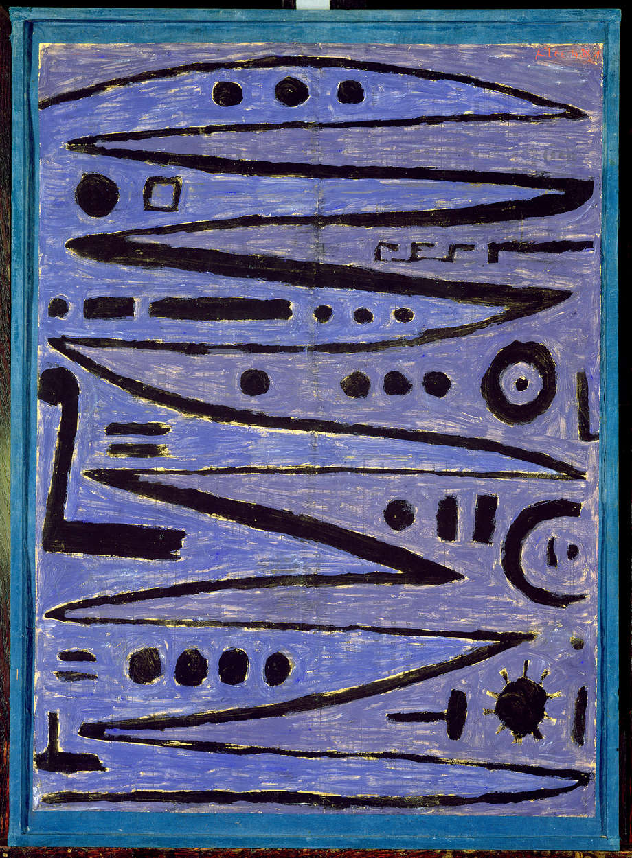             Heroic Strokes" muurschildering van Paul Klee
        