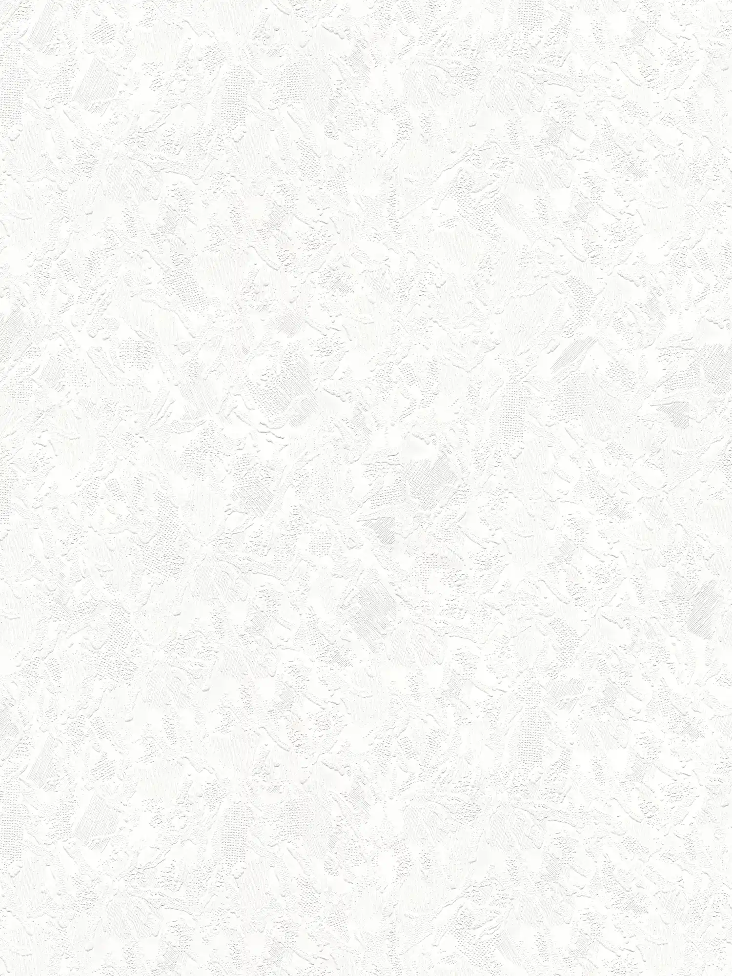 papier peint en papier imitation plâtre avec surface texturée trompeuse - blanc
