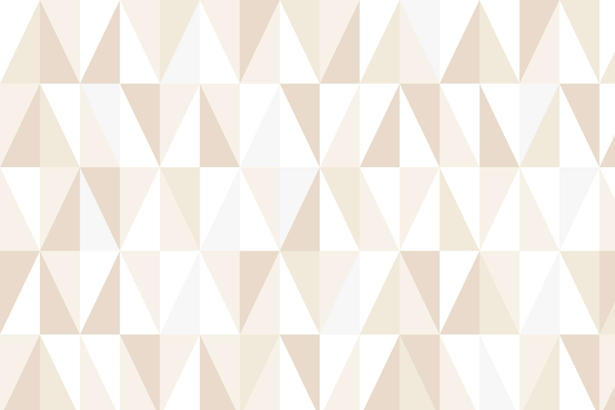             Design mural with small triangles beige on matt smooth non-woven
        