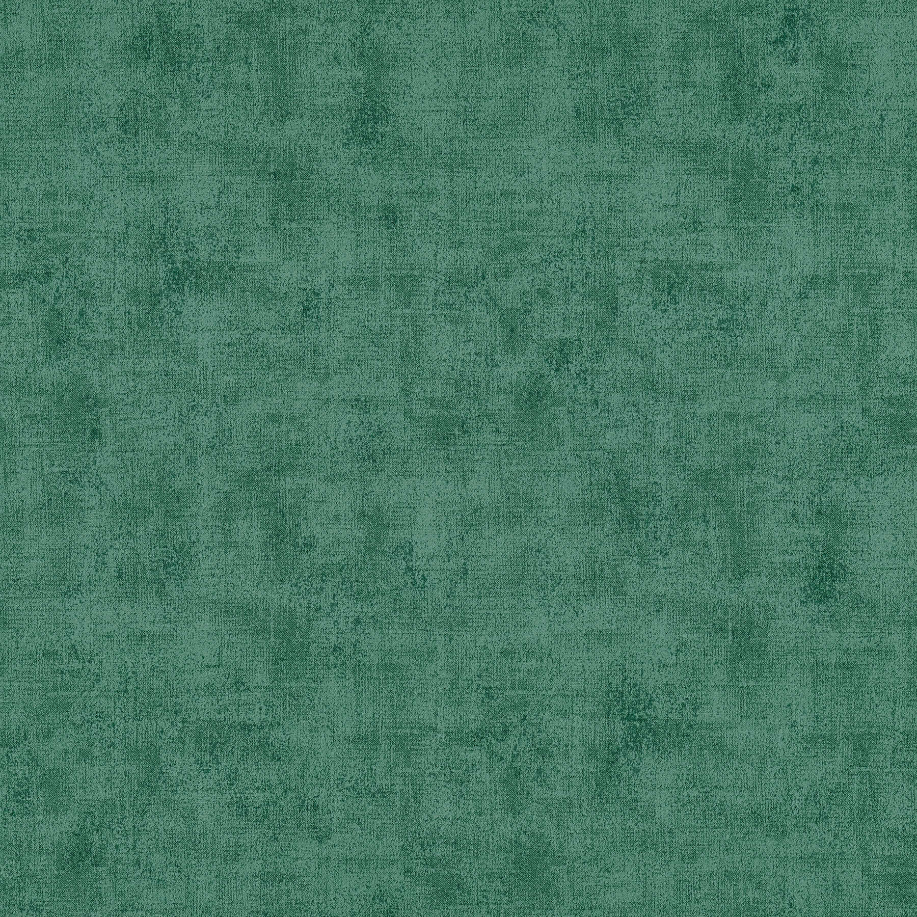 Papier peint uni à texture chinée - Vert
