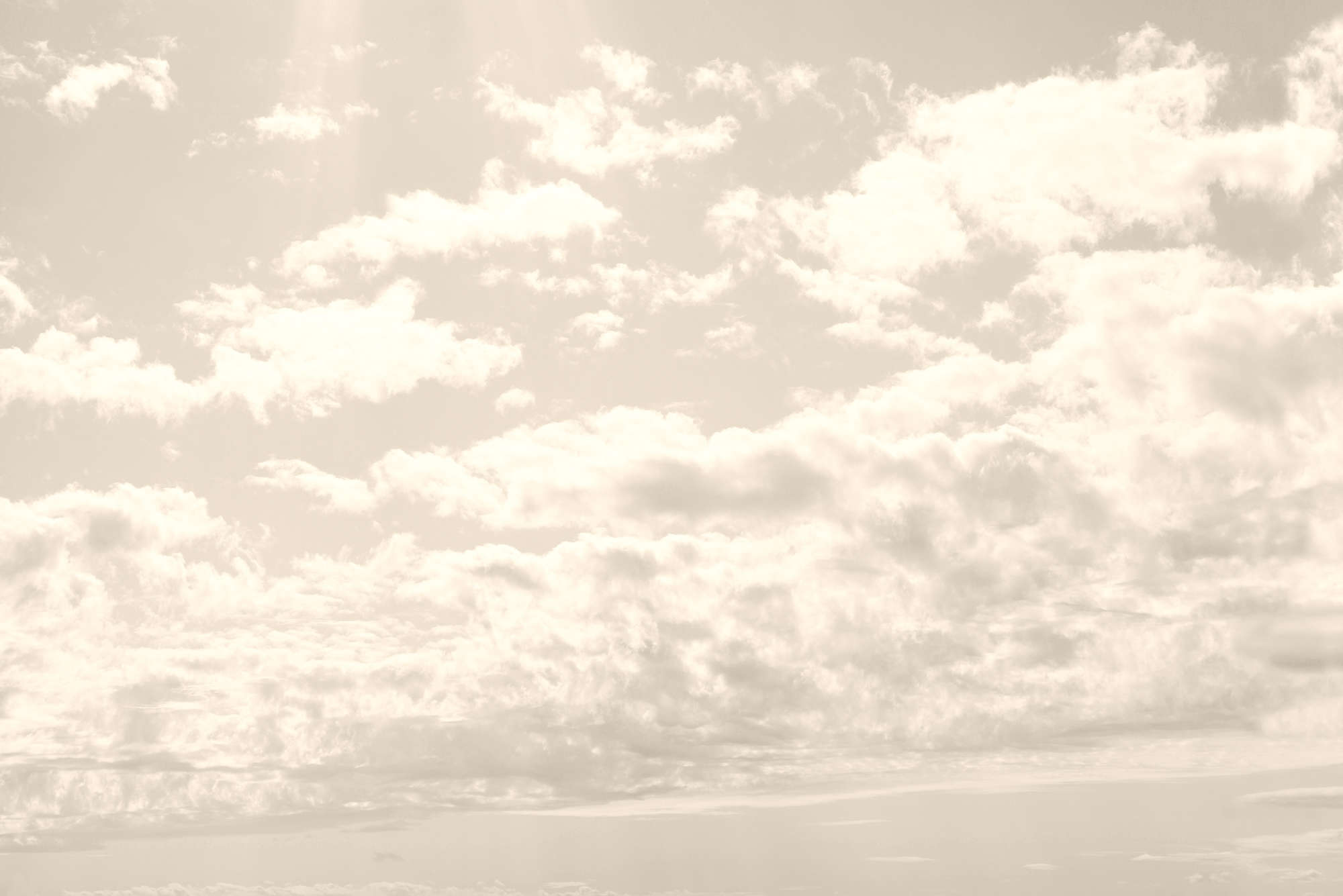             Carta da parati grafica Cielo con nuvole su Madreperla in tessuto non tessuto liscio
        