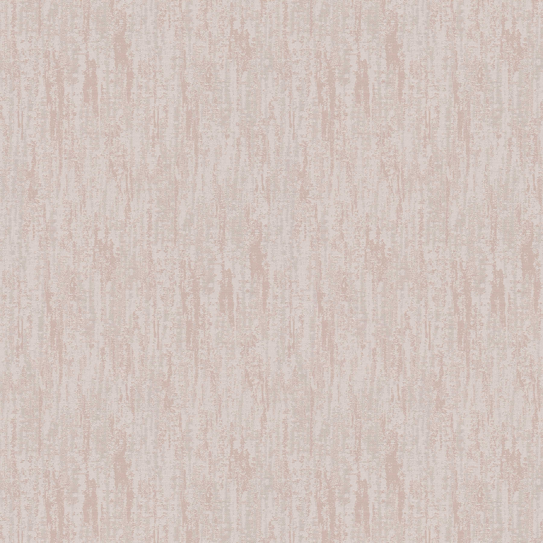 Melange wallpaper with colour hatching & textured pattern - pink

