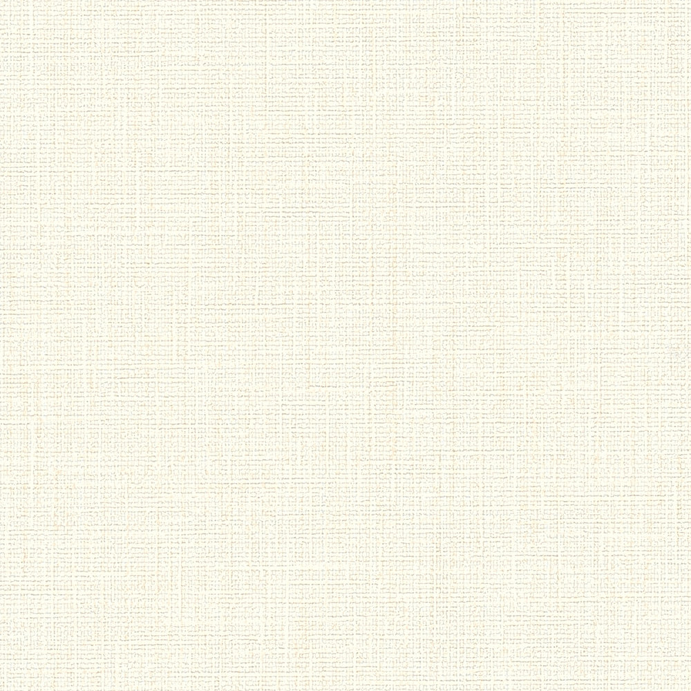             Papier peint uni look textile avec motifs structurés - crème
        