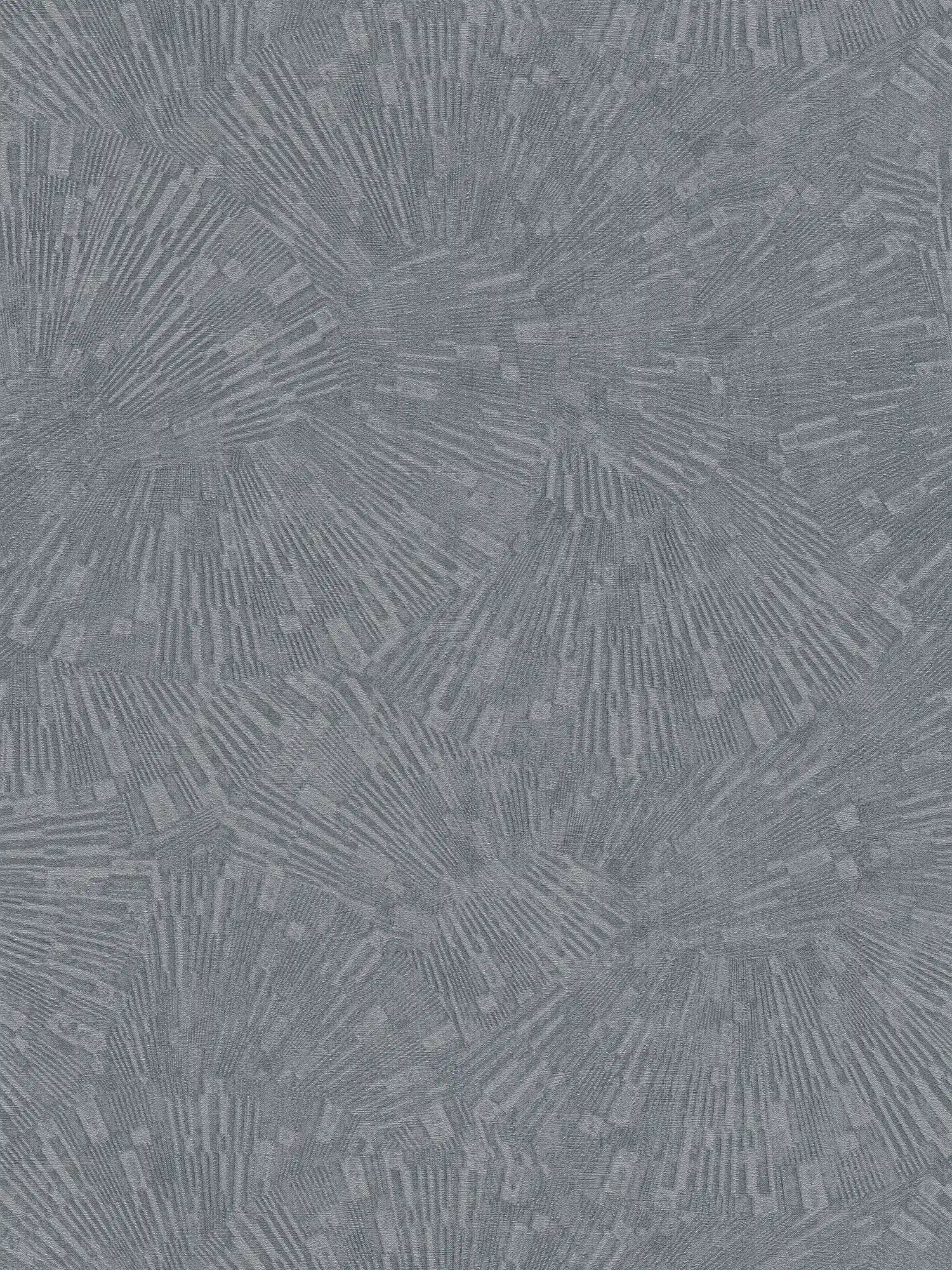 Vliesbehang met grafisch patroon in retrostijl - grijs
