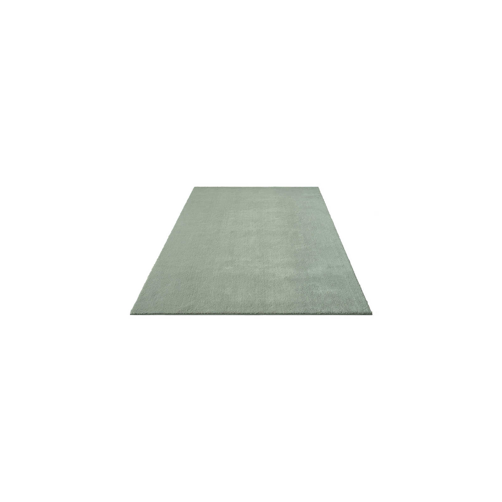 Zacht hoogpolig tapijt in groen - 170 x 120 cm
