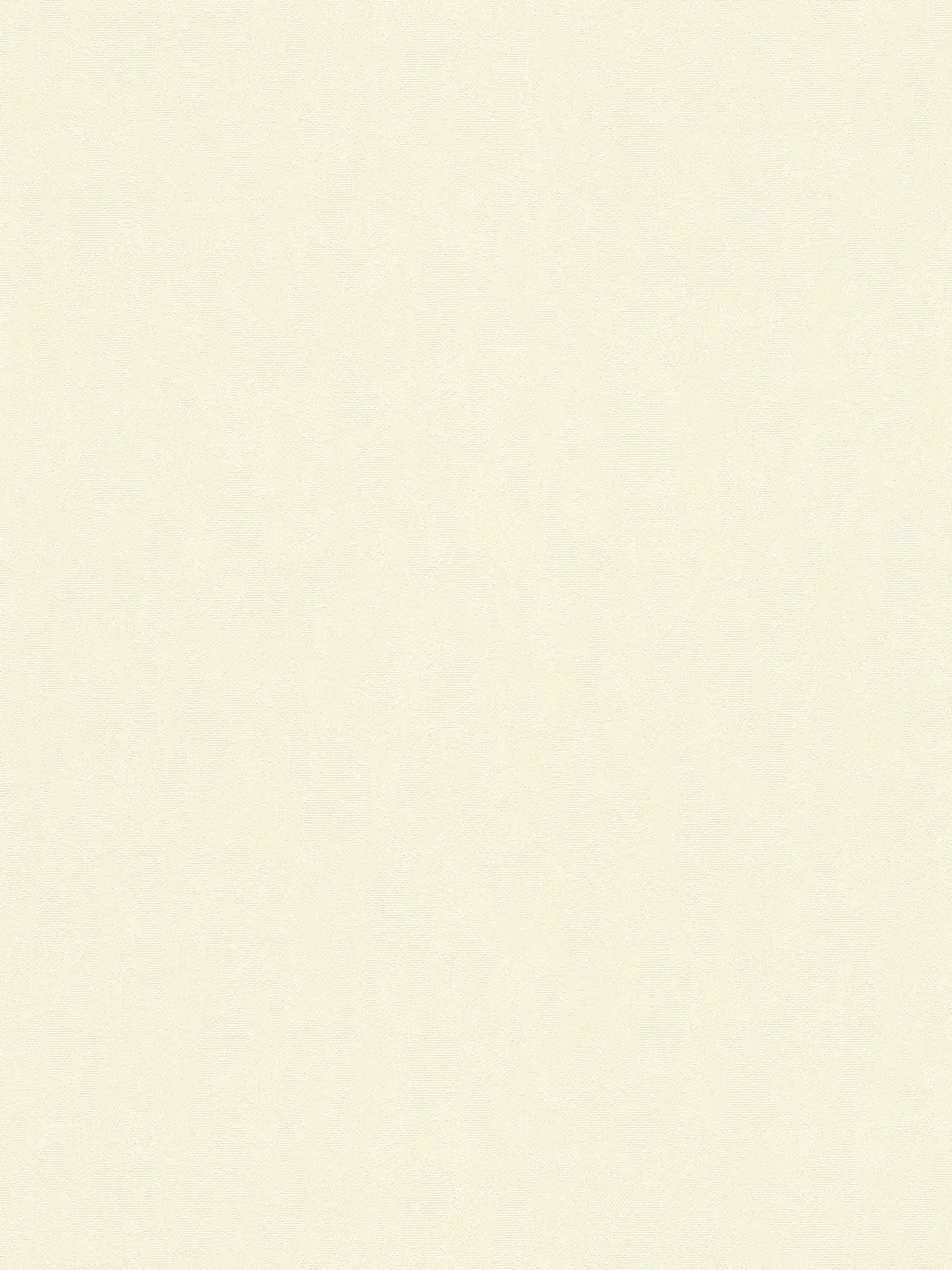 Non-woven wallpaper cream-white plain with textured surface
