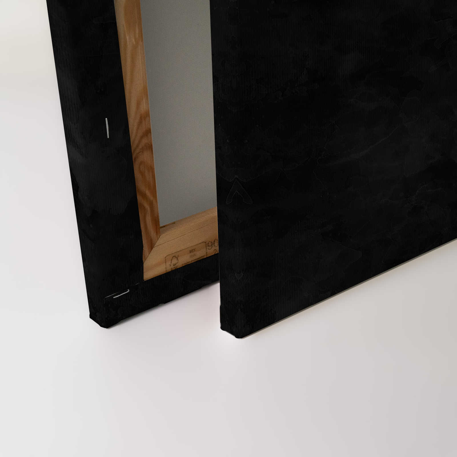             Toile noire et blanche Pieuvre & look tableau noir - 0,90 m x 0,60 m
        