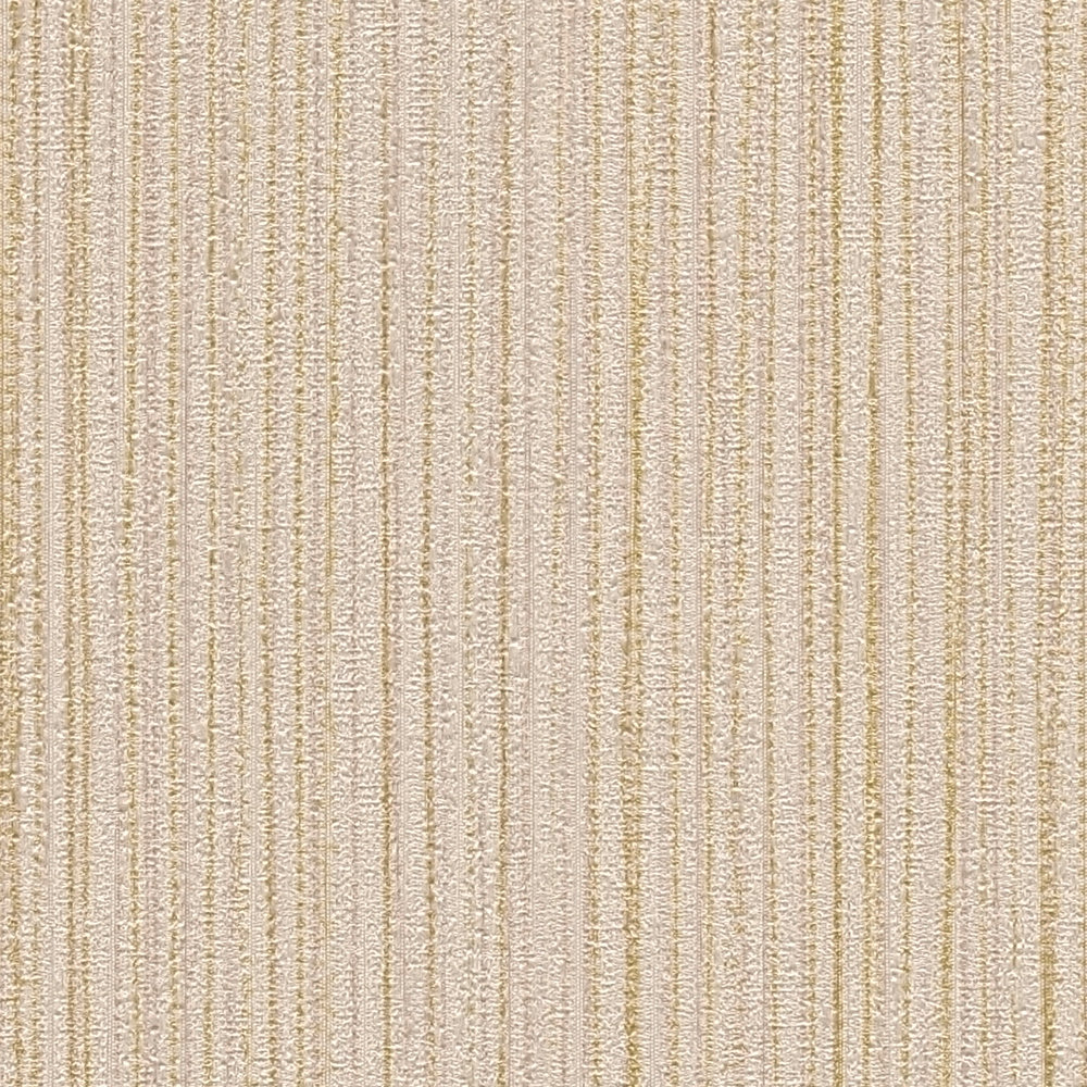             Metallic wallpaper in beige with line structure - beige
        