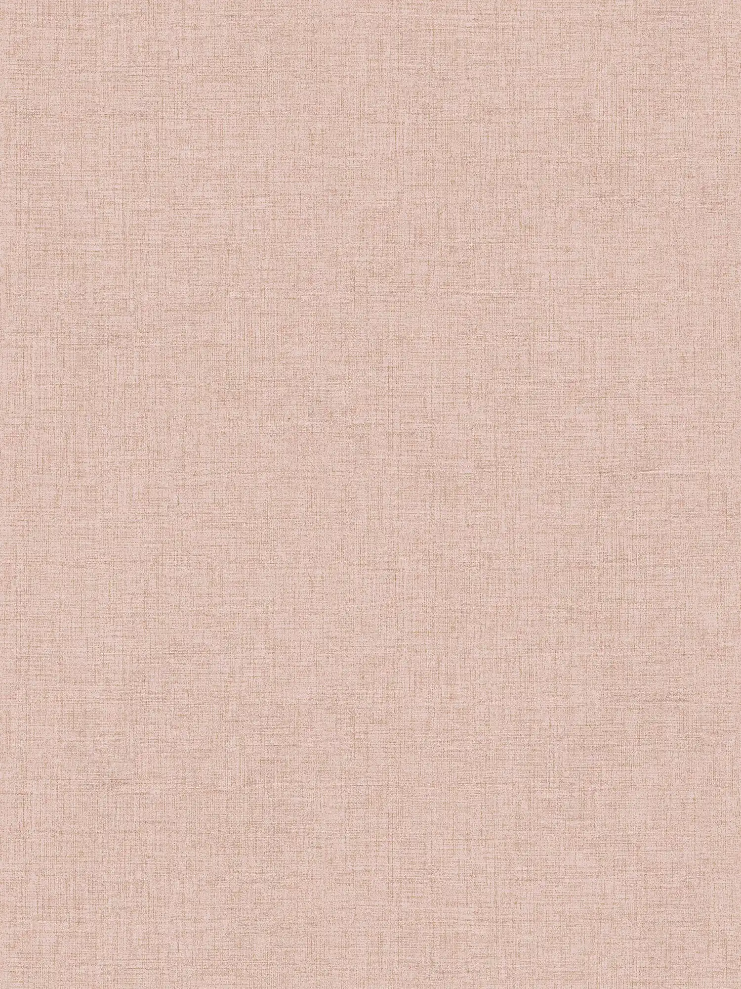 Plain wallpaper with subtle linen look - pink
