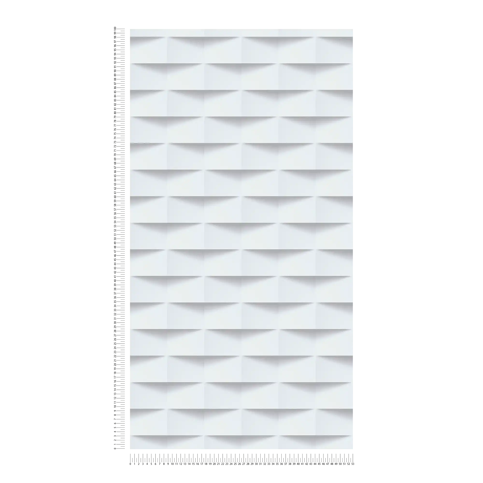             Self-adhesive wallpaper 3D look with graphic pattern - white
        