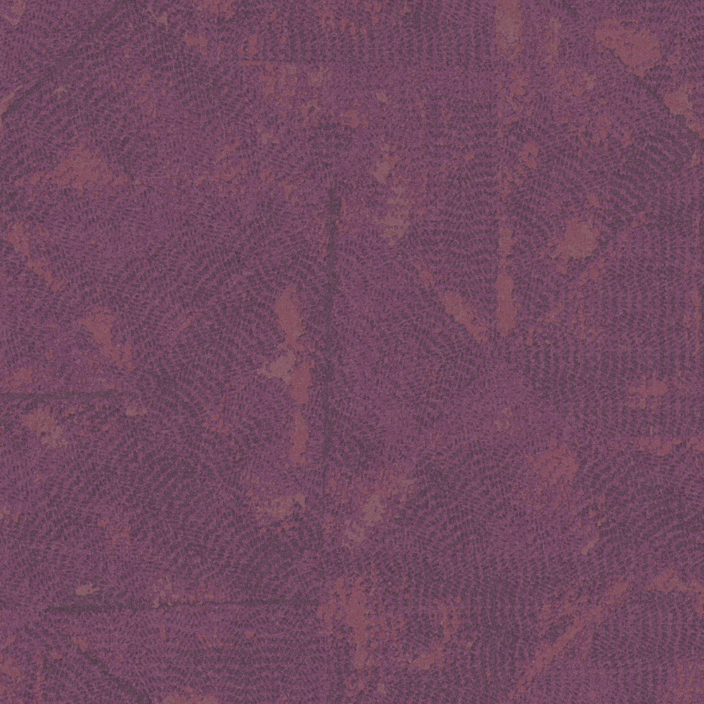             Vliesbehang magenta met asymmetrisch patroon - violet
        