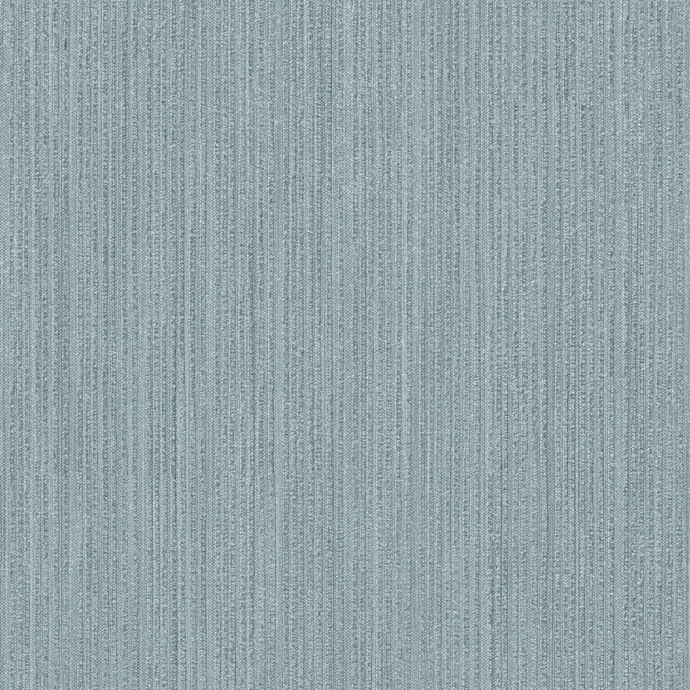             Jeans blue non-woven wallpaper with textile look - blue, green
        