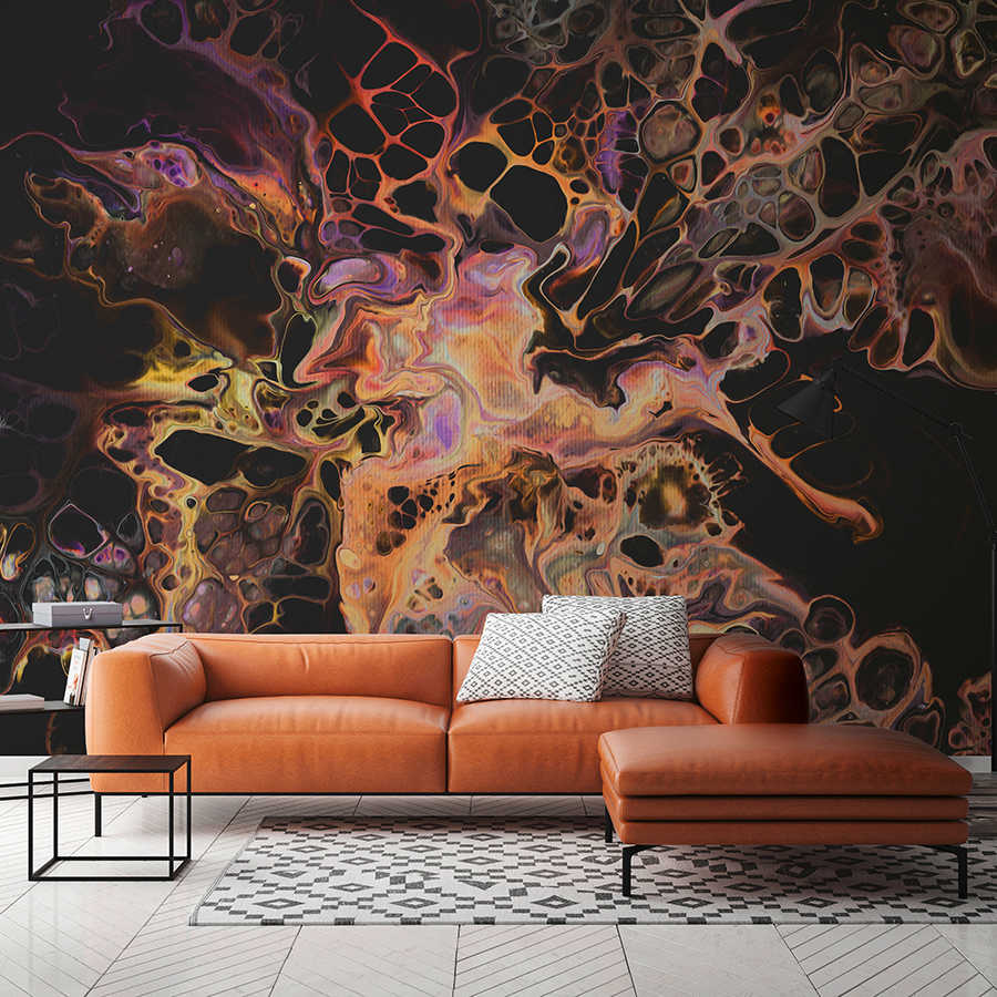         Acrylic colours mural with splash design
    
