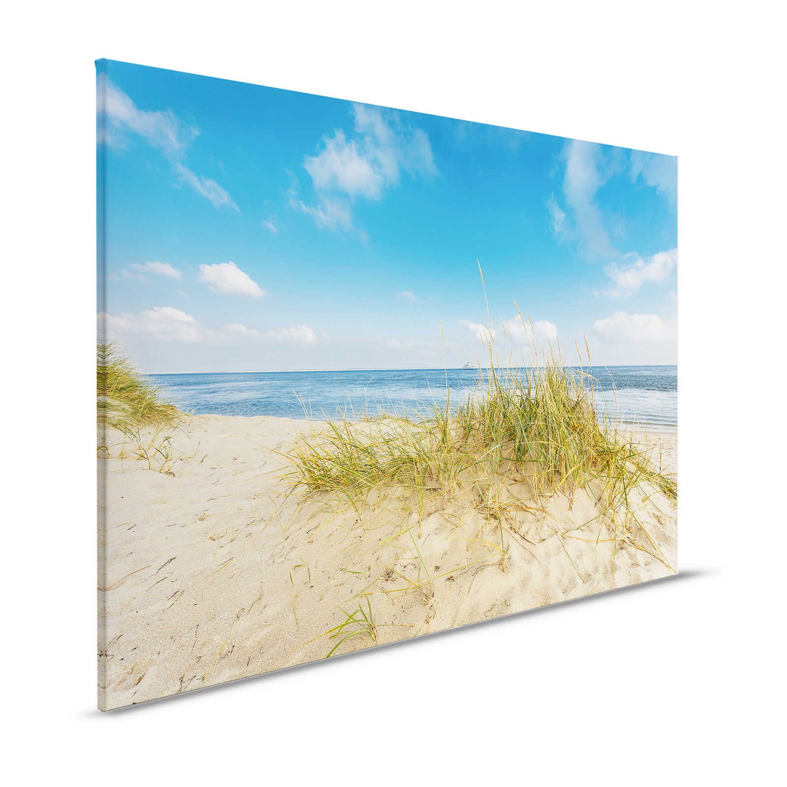 Tableau toile Paysage côtier avec plage de dunes - 1,20 m x 0,80 m
