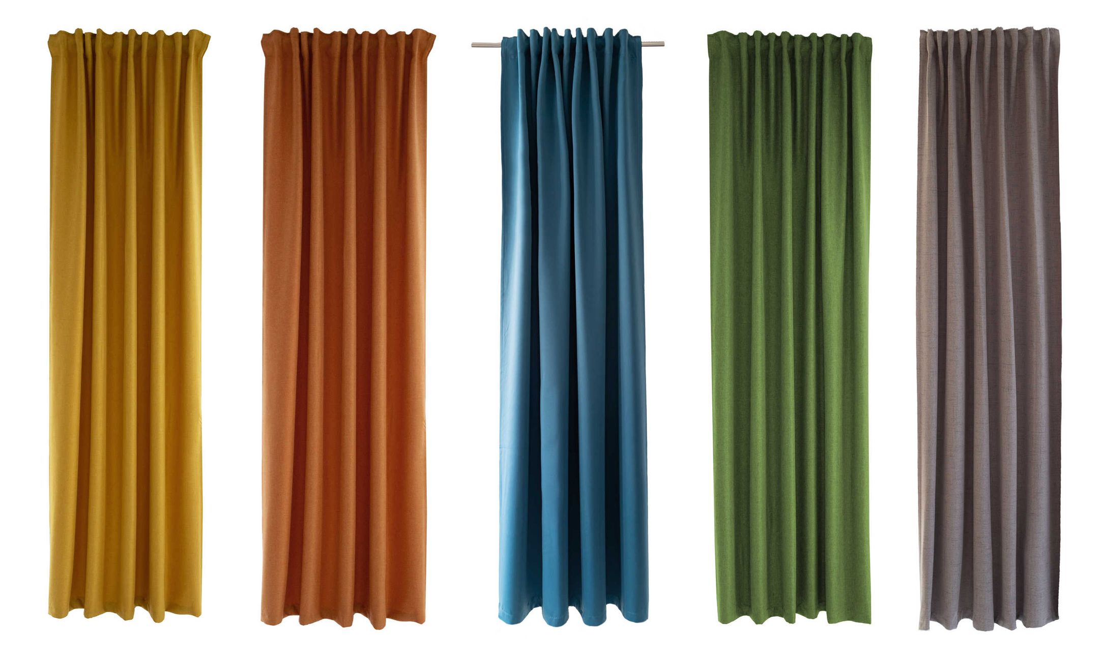 colourful curtains in the online shop
