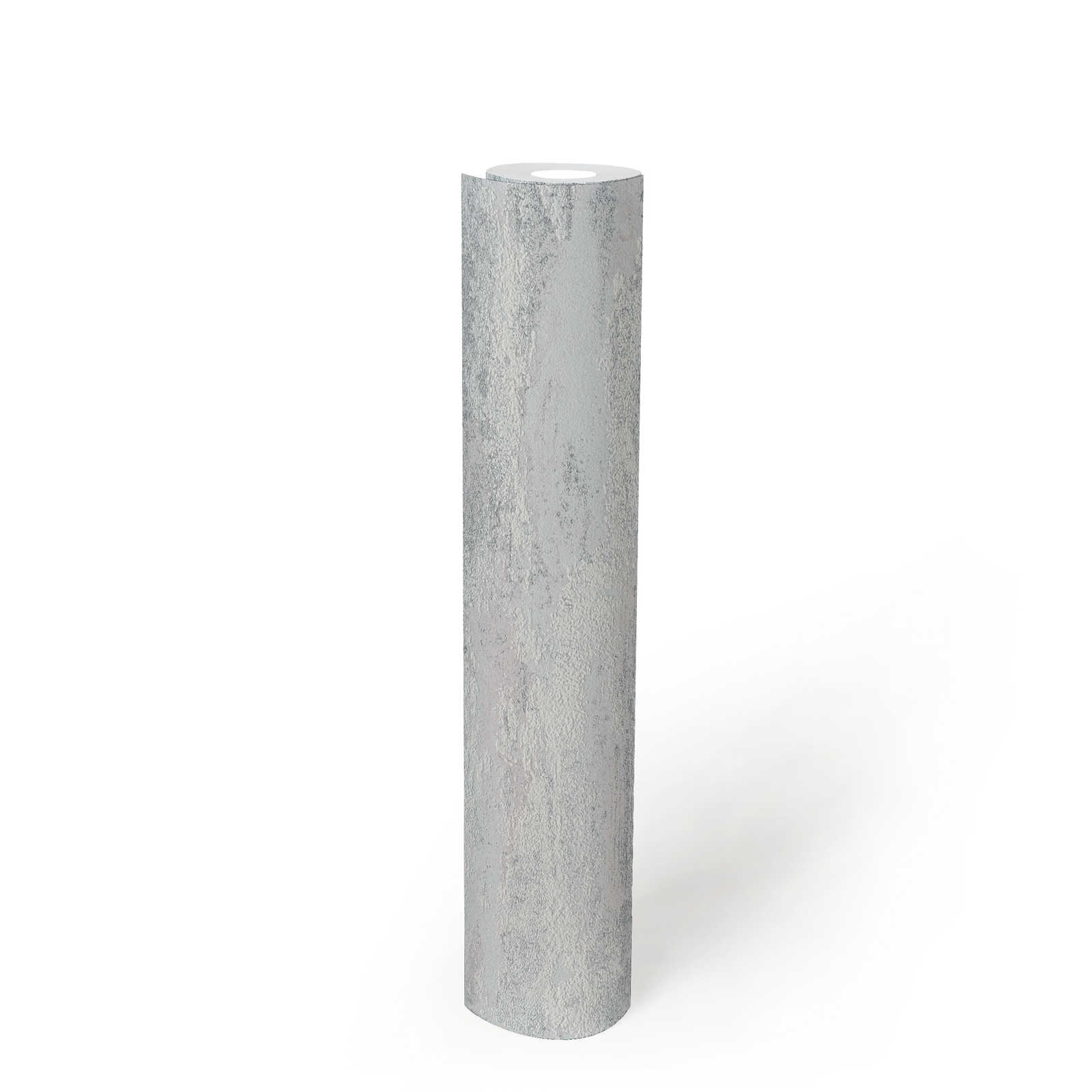             Onderlaag behang in een gevlekt licht golfpatroon - grijs, zilver
        