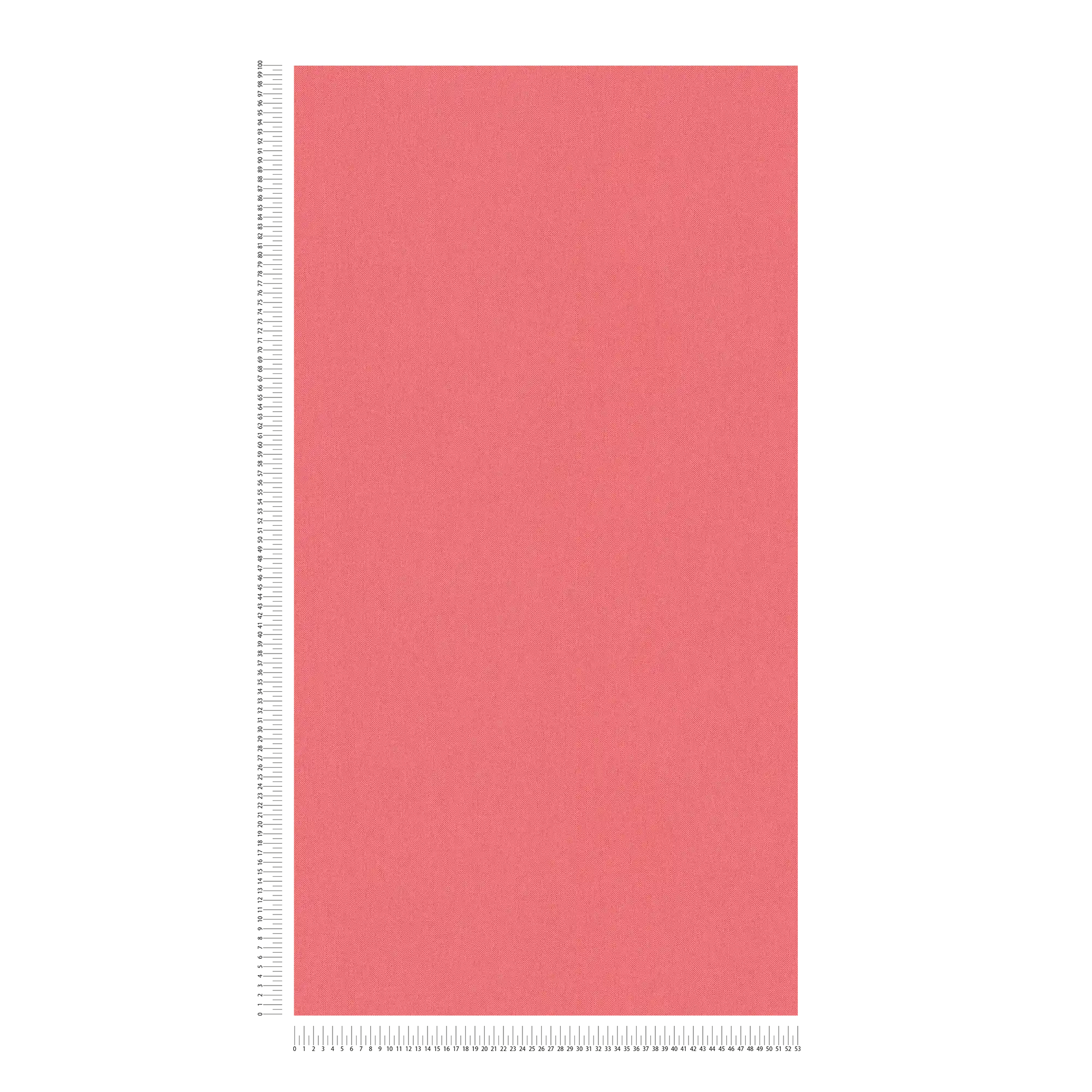             Wallpaper salmon red & pink with plain linen texture for girls room
        