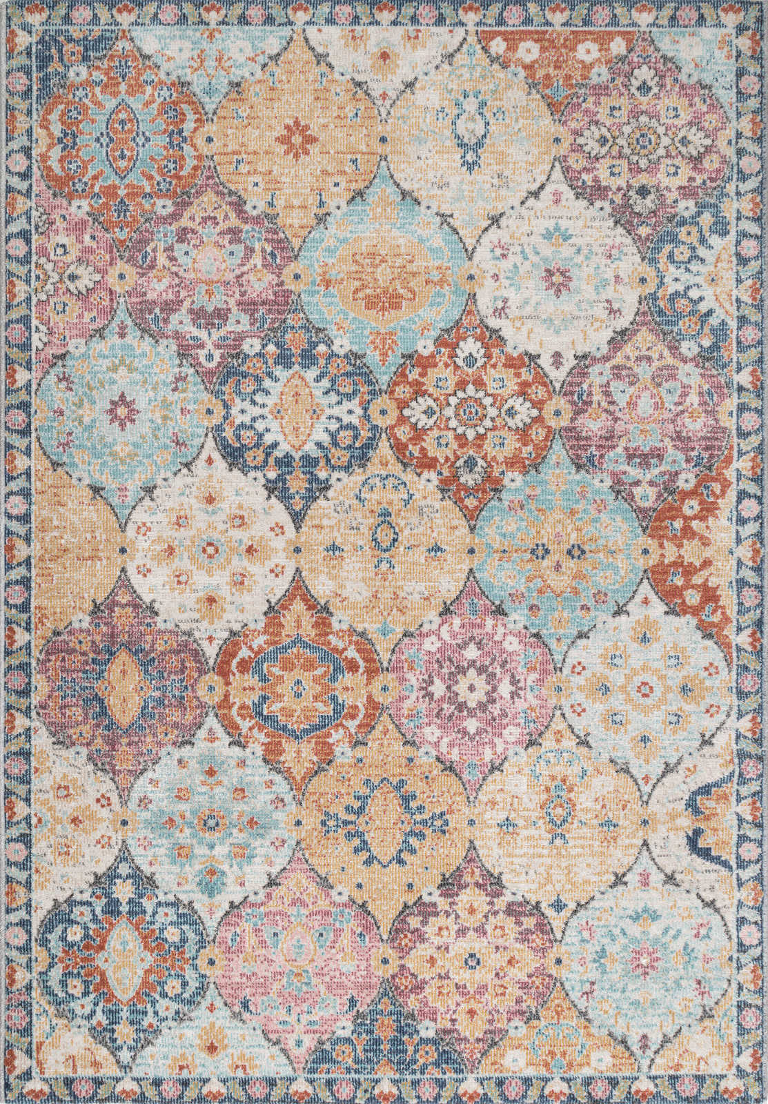             Colourful Flatweave Outdoor Rug - 170 x 120 cm
        