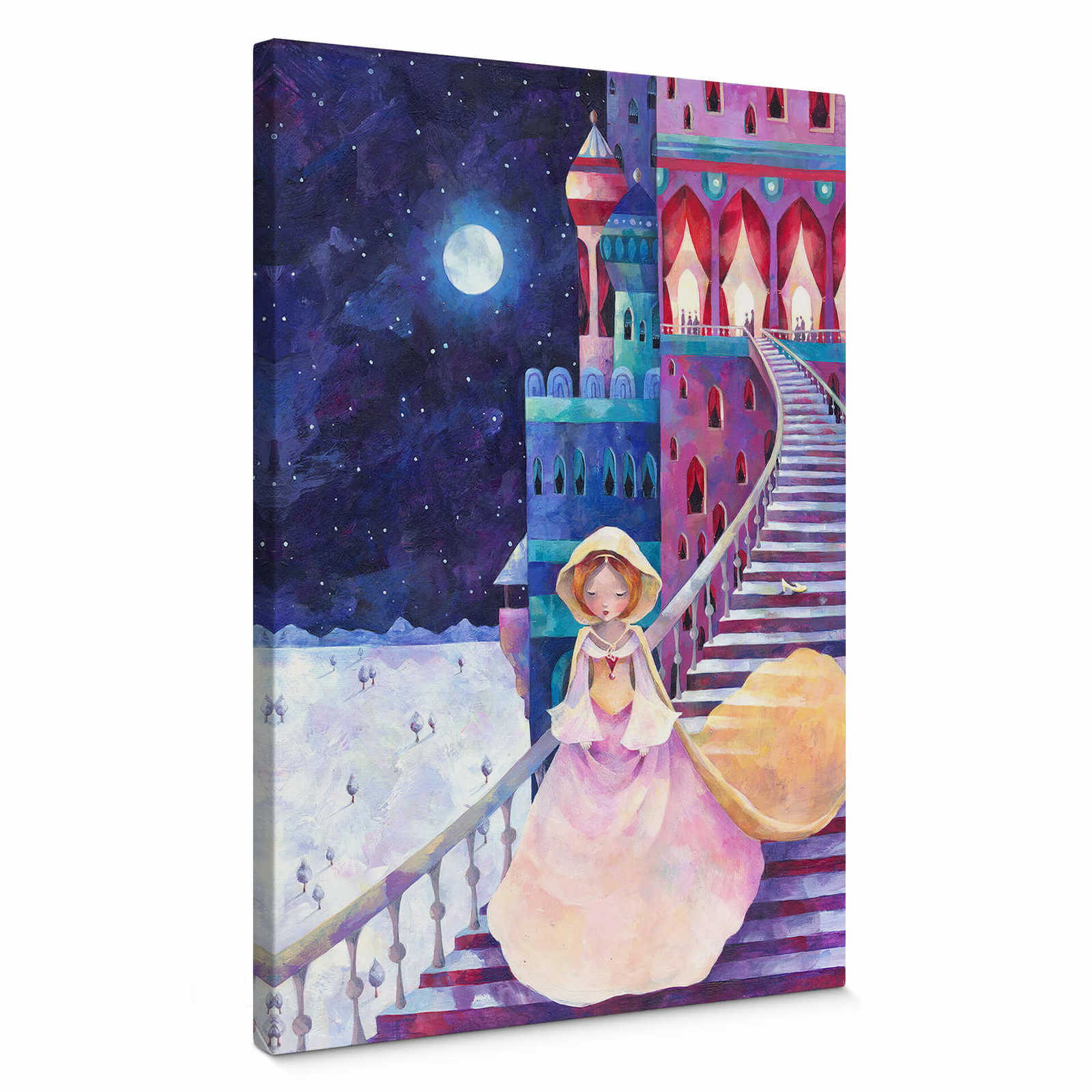 Canvas print Cinderella with fairy tale design
