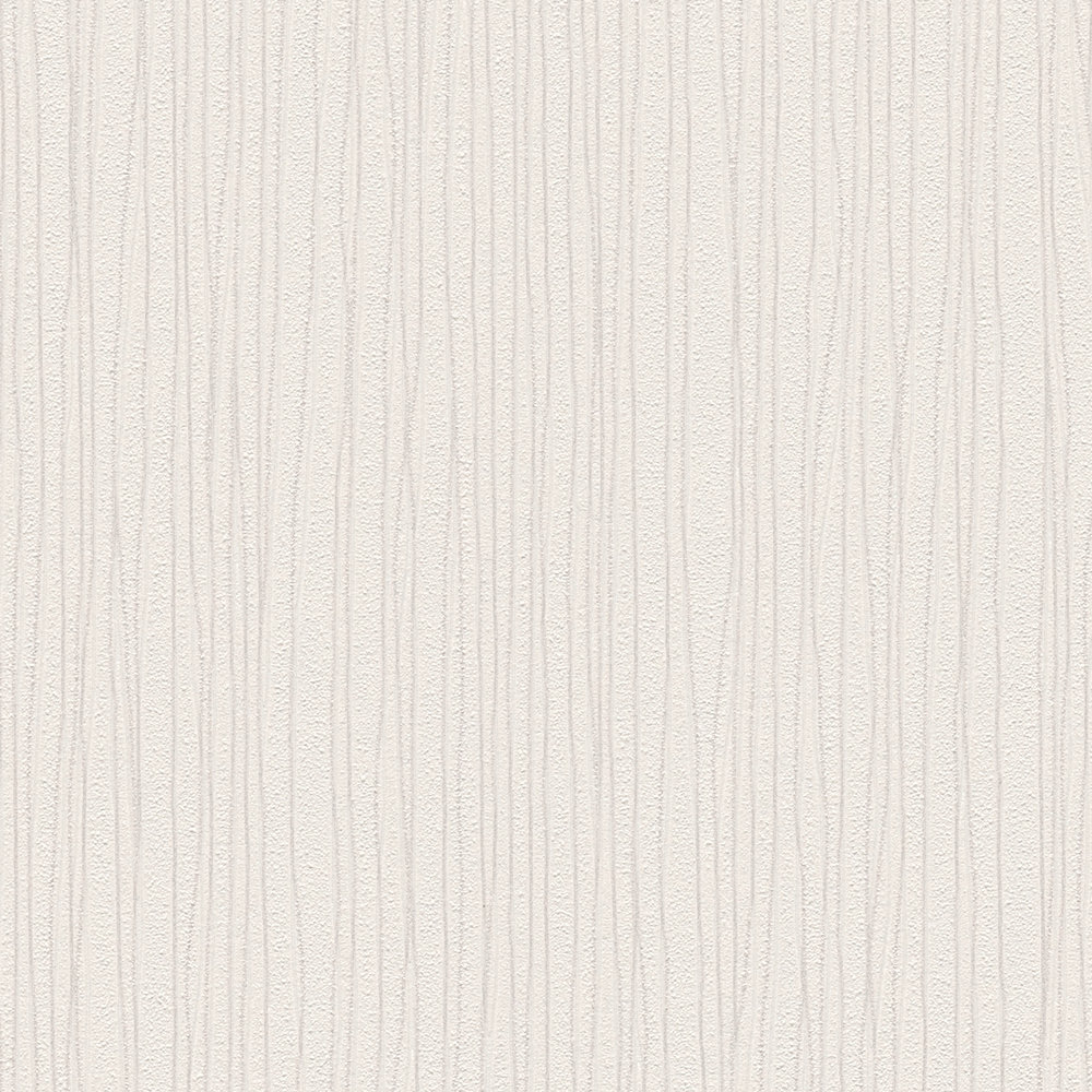             Plain wallpaper with texture pattern & line design - cream
        