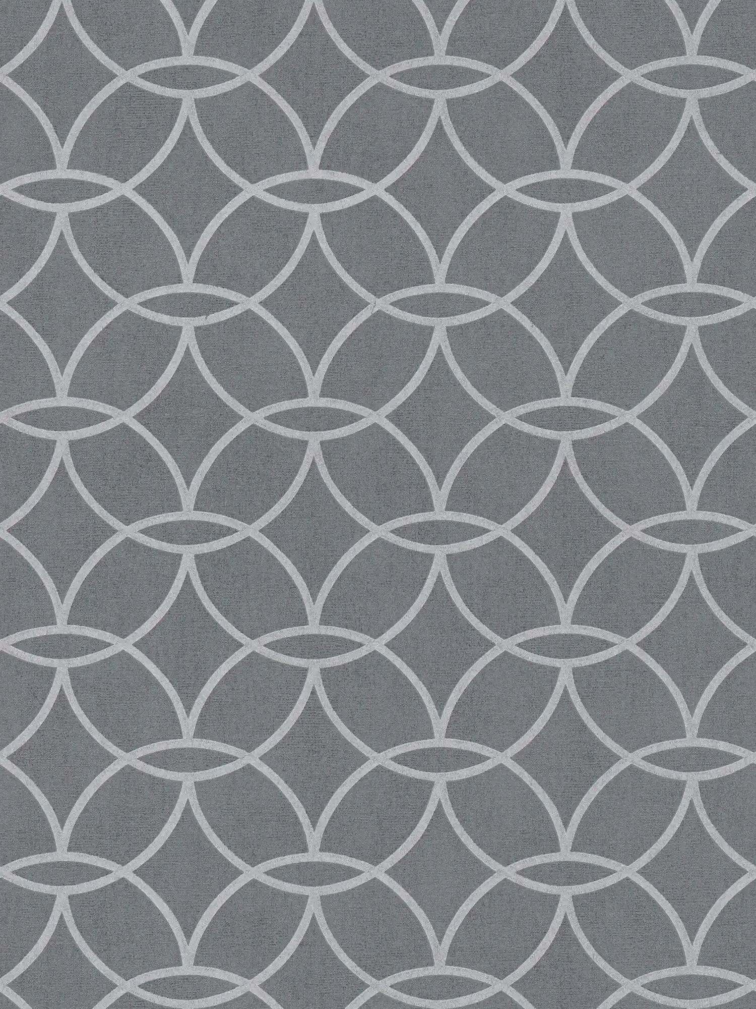 Grey pattern wallpaper with silver metallic pattern & shimmer effect - grey, metallic
