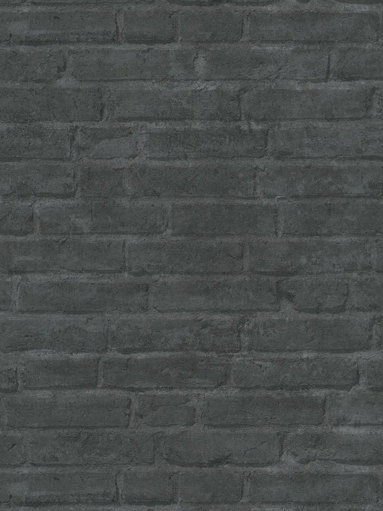 Papel pintado de piedra antracita diseño de pared de ladrillo - gris, negro, antracita
