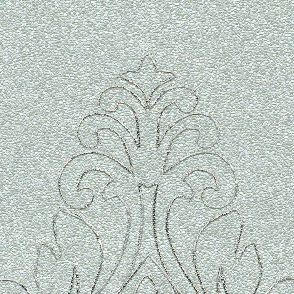             Premium wandpaneel met ornamenten en sterke structuur - grijs, zilver
        