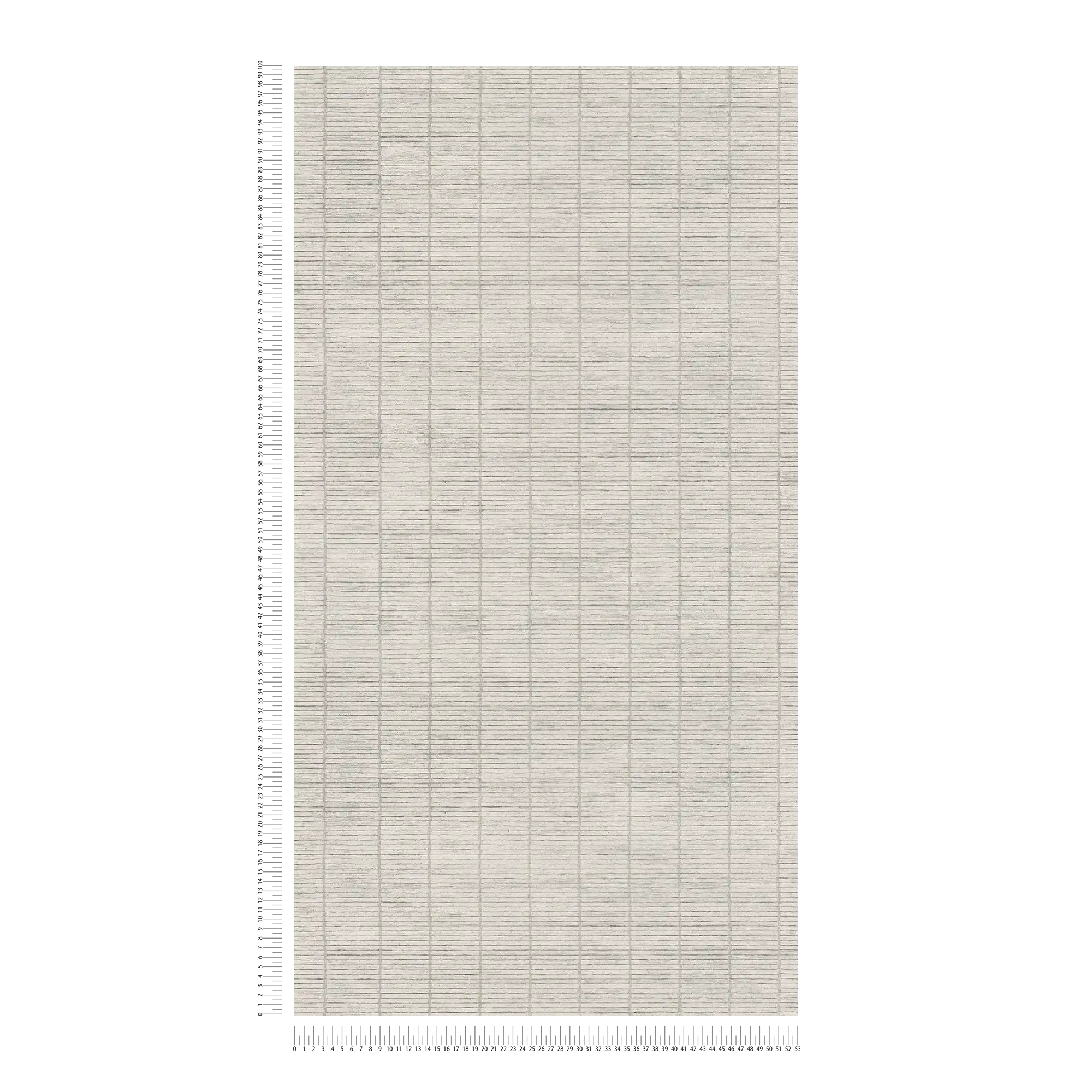             Carta da parati non tessuta con effetto divisorio in bambù in stile giapponese - grigio
        