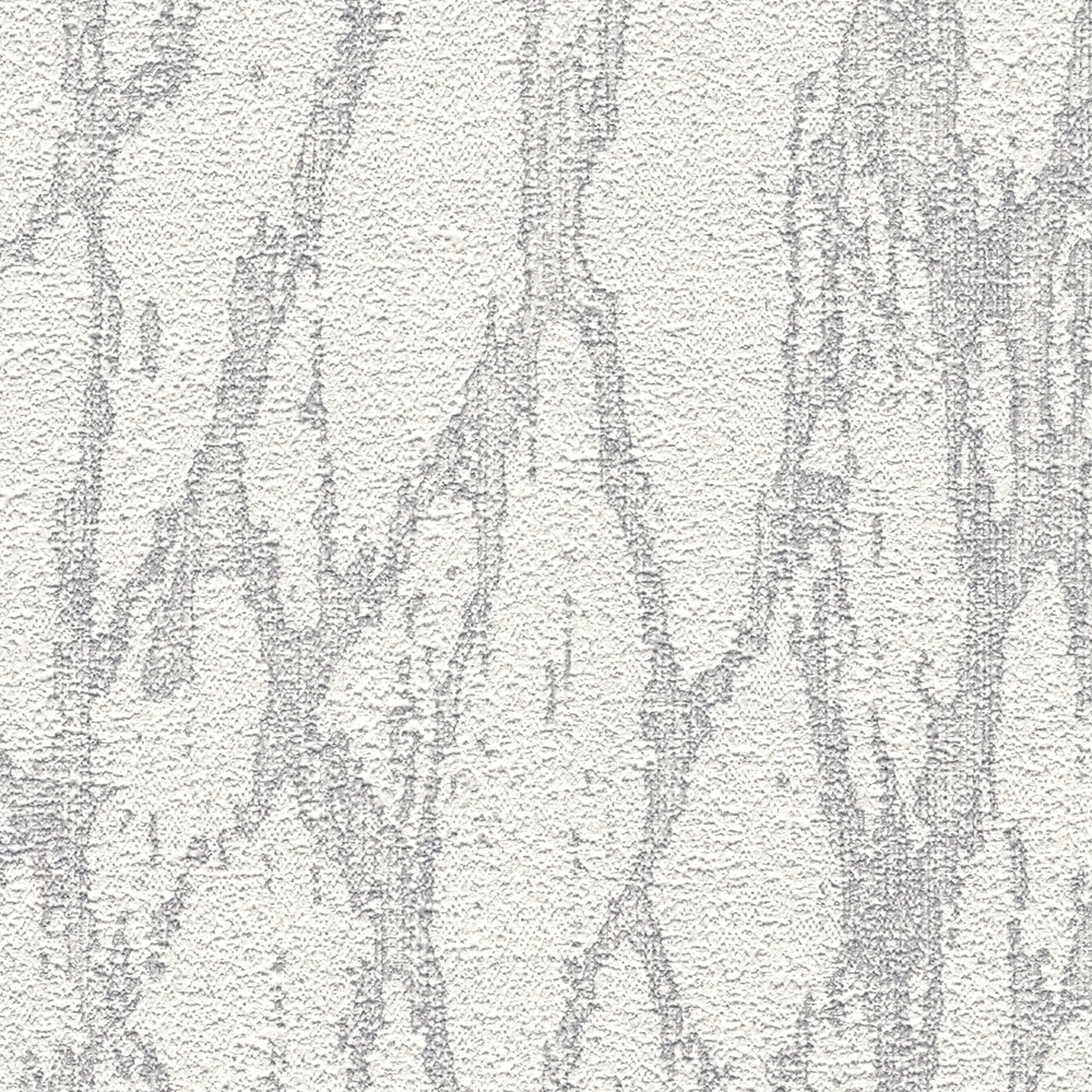            Non-woven wallpaper with abstract lines pattern slightly glossy - white, grey, silver
        