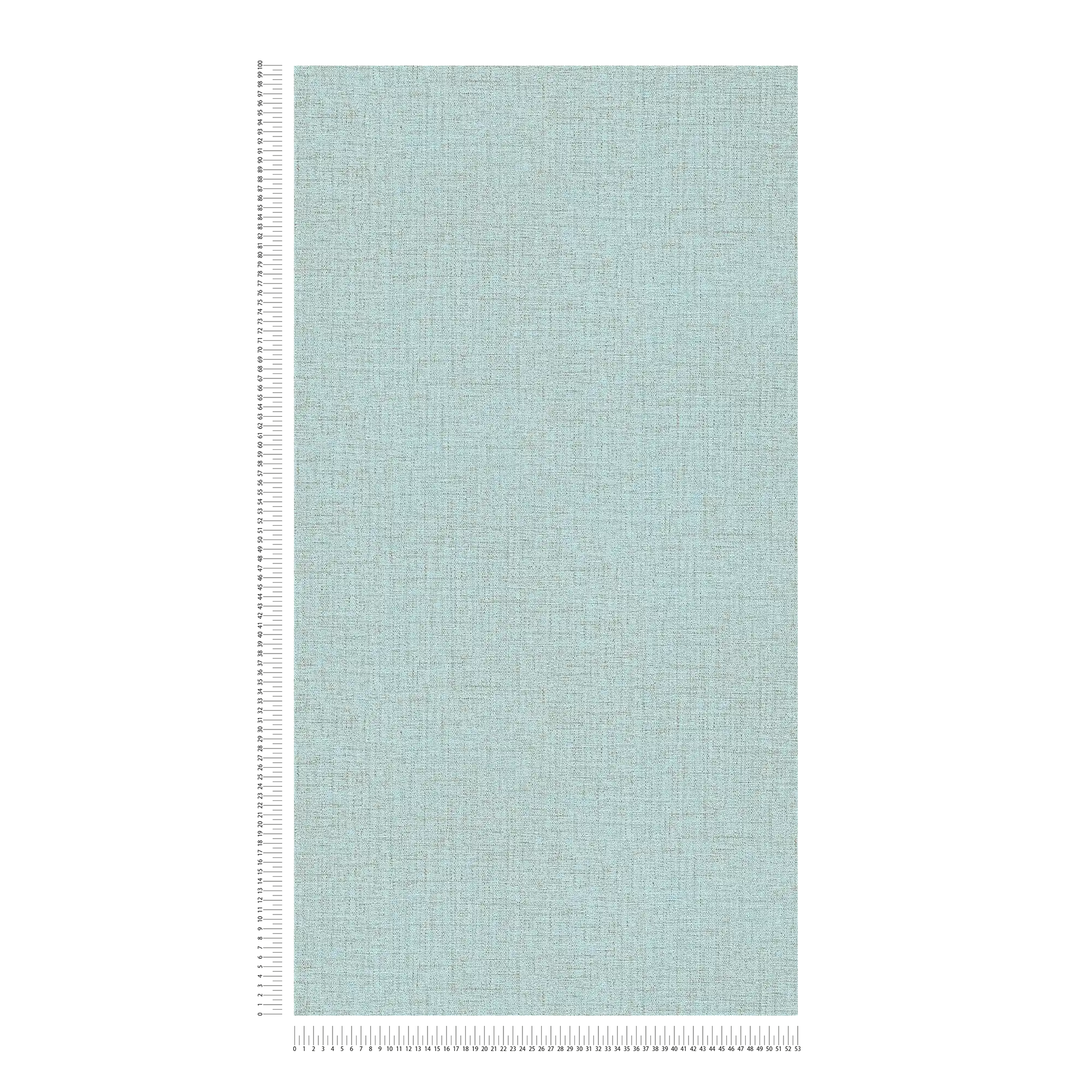             Carta da parati blu con struttura tessile ed effetto screziato
        