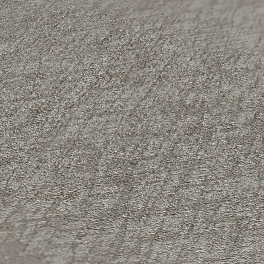             Non-woven wallpaper with texture in textile look - grey, dark grey
        