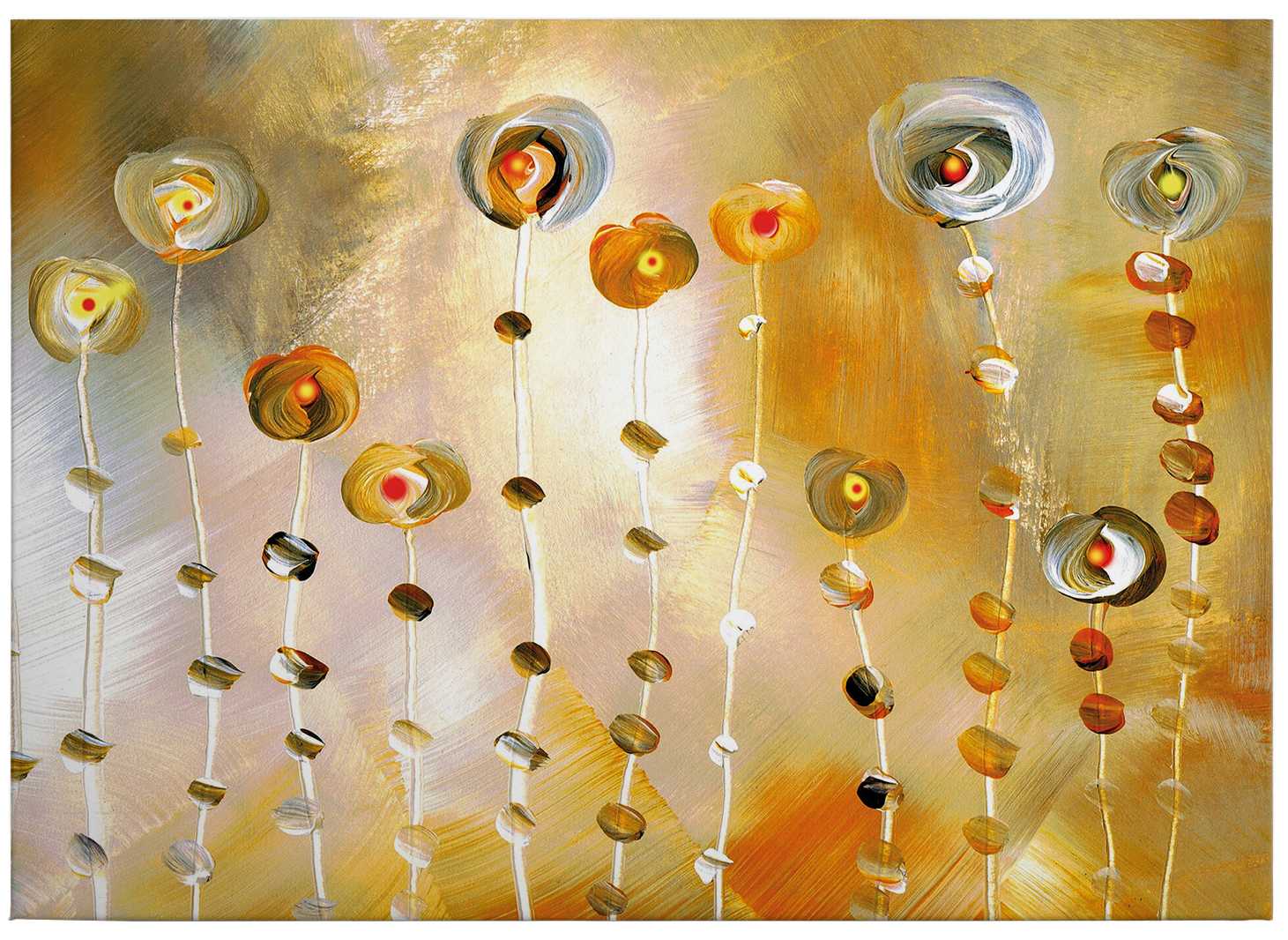             Canvas schilderij "Golden Eye" van Niksic - 0.70 m x 0.50 m
        
