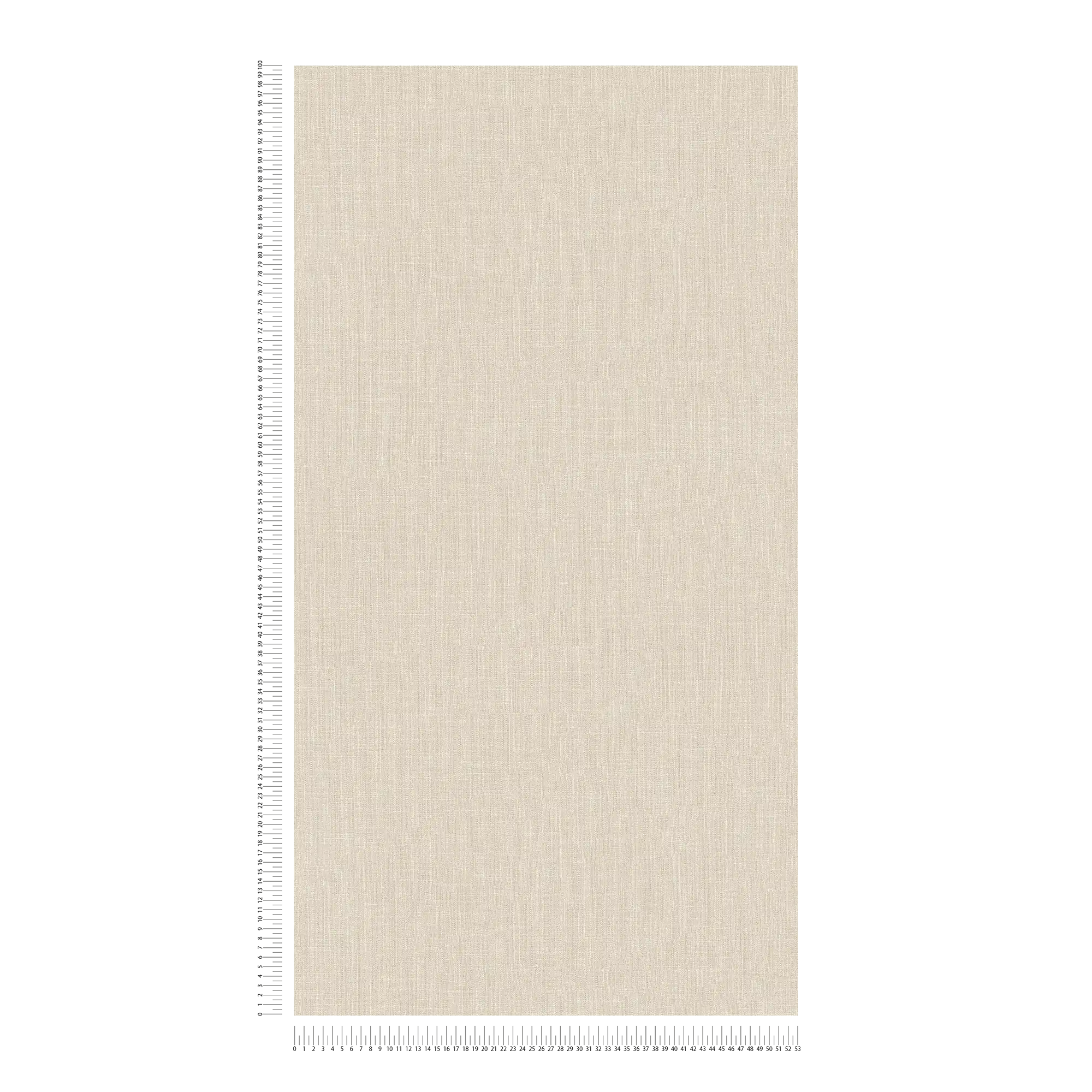             Carta da parati in tessuto non tessuto beige effetto lino screziato e struttura tessile
        