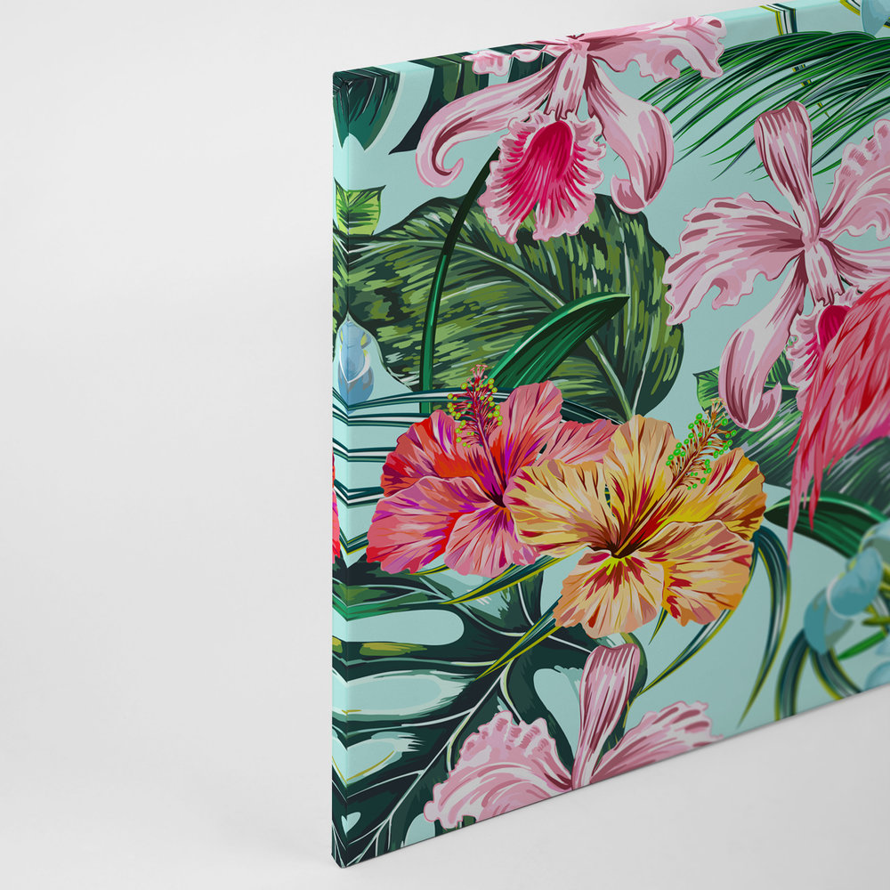             Tropical Canvas with Flamingo - 0.90 m x 0.60 m
        