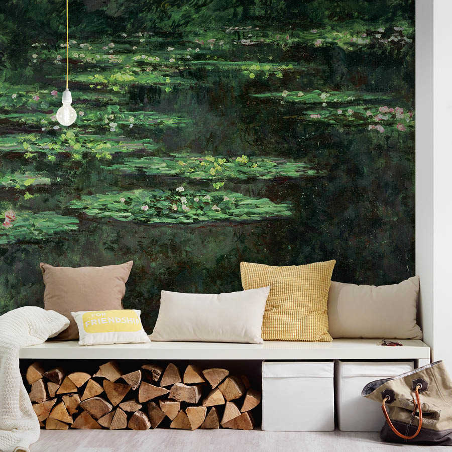 Waterlelies" muurschildering van Claude Monet

