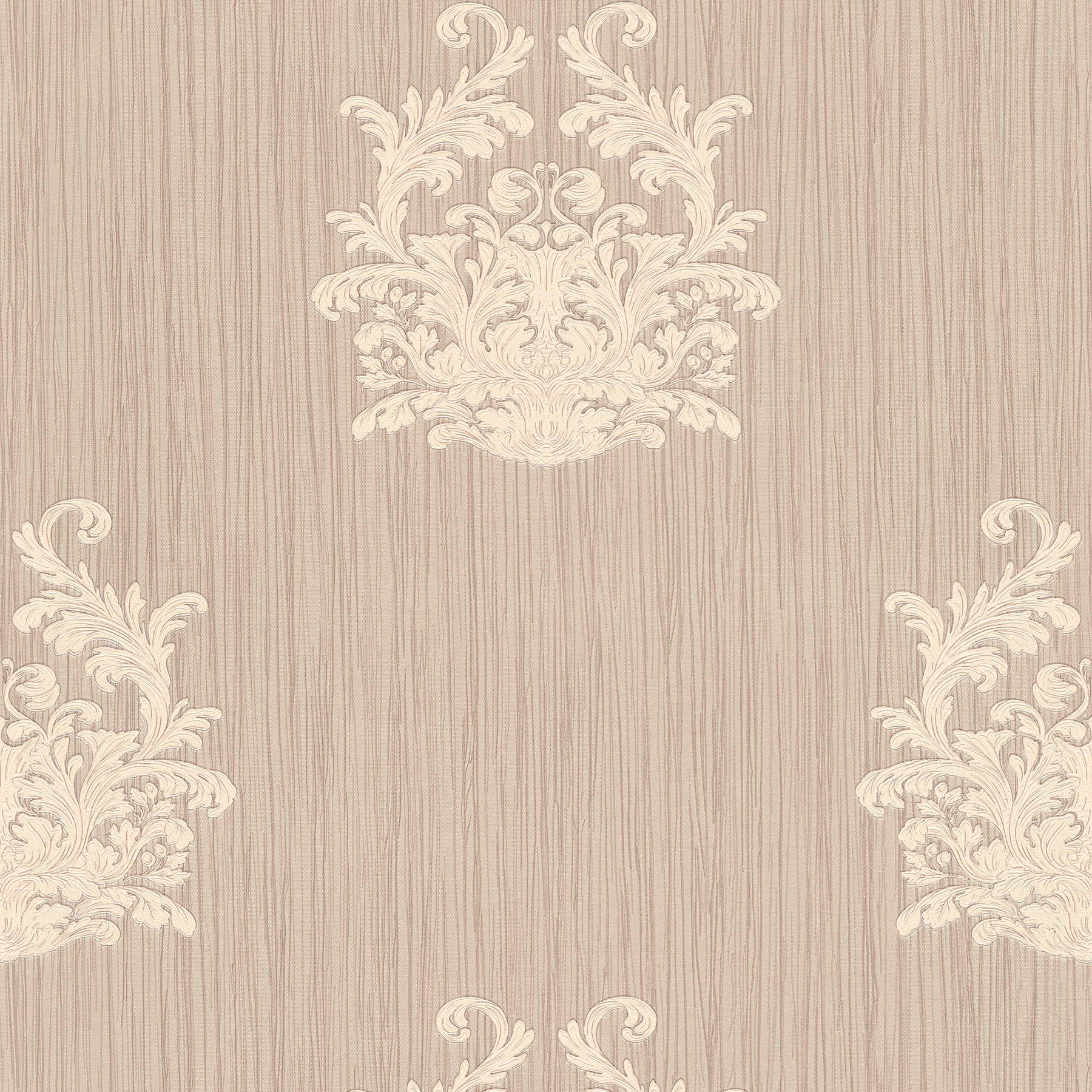         Melange ornament wallpaper with metallic design & texture pattern - Metallic
    