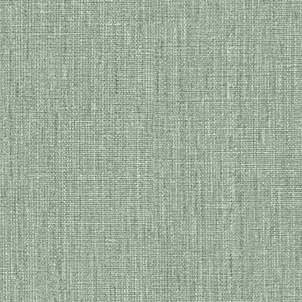             Plain wallpaper in textile look with texture - green
        