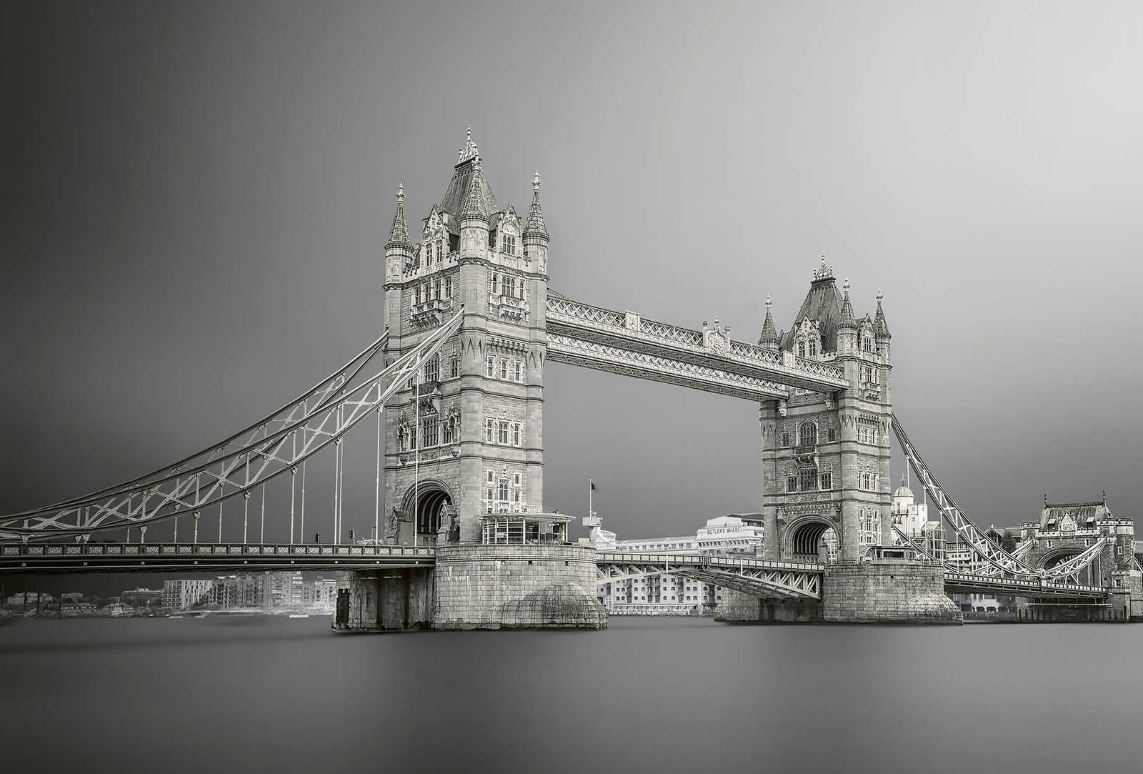         Photo wallpaper Tower Bridge London - grey, white, black
    