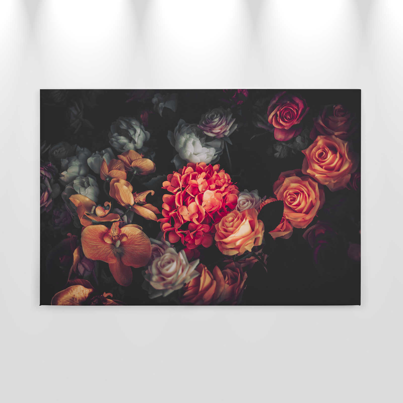             Tela con bouquet di rose - 0,90 m x 0,60 m
        