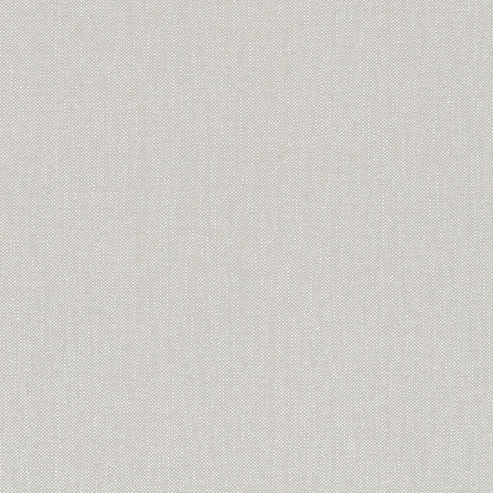             Papel pintado de aspecto de lino de color beige con un patrón de estructura textil
        