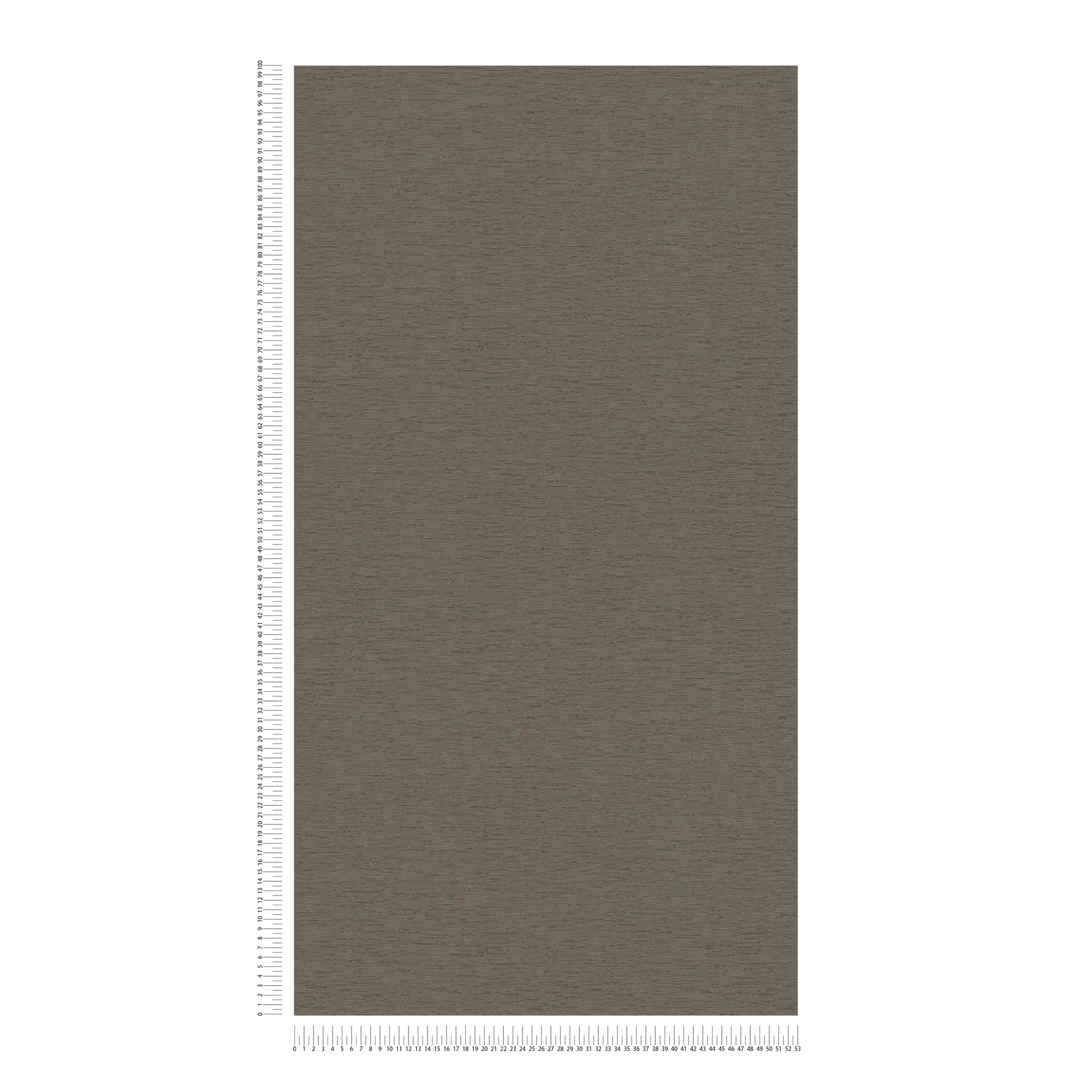             Plain wallpaper in fabric look with light structure, matt - brown
        