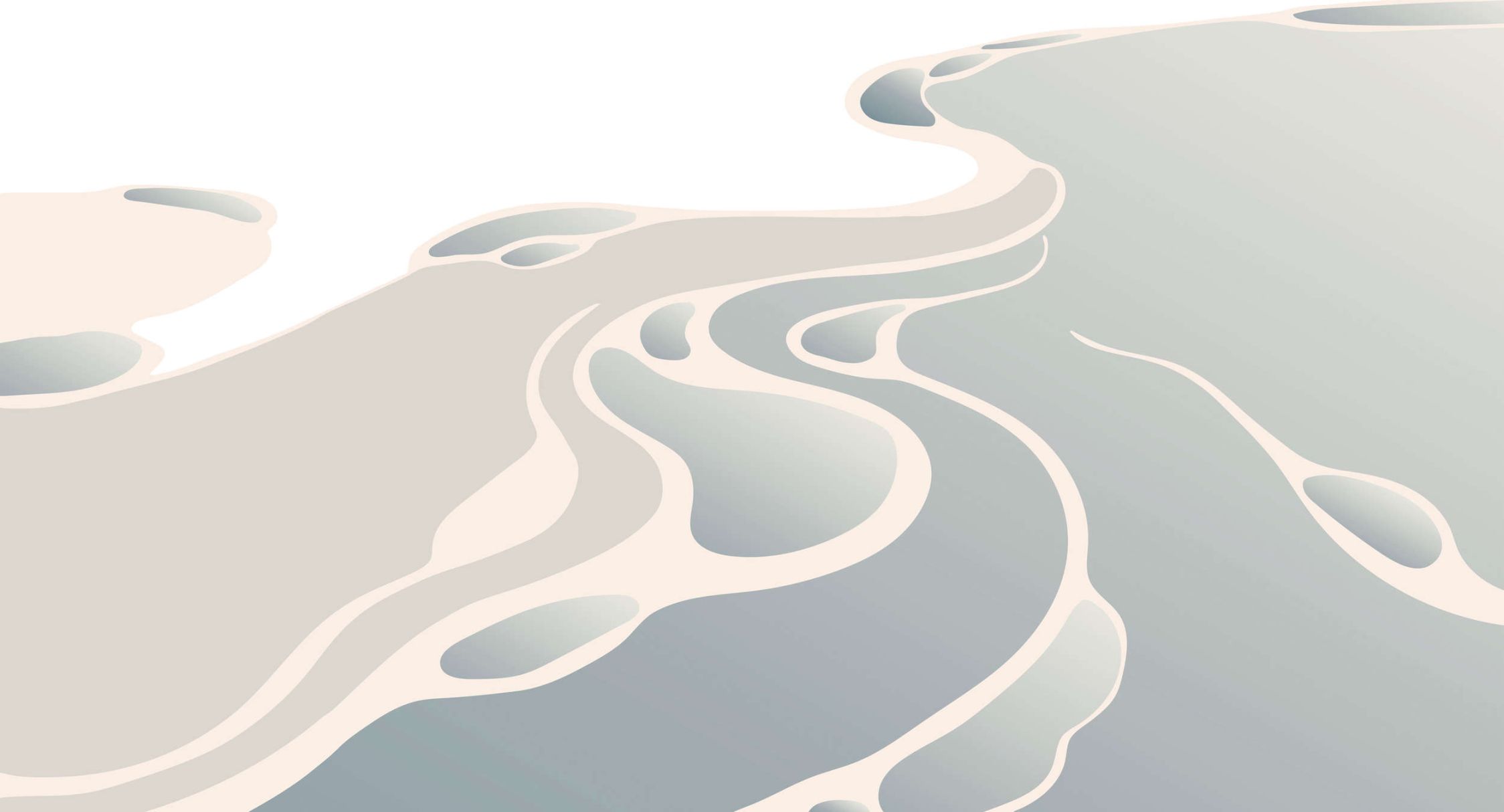             papier peint en papier panoramique »delta« - Paysage désertique abstrait - intissé premium lisse et légèrement brillant
        
