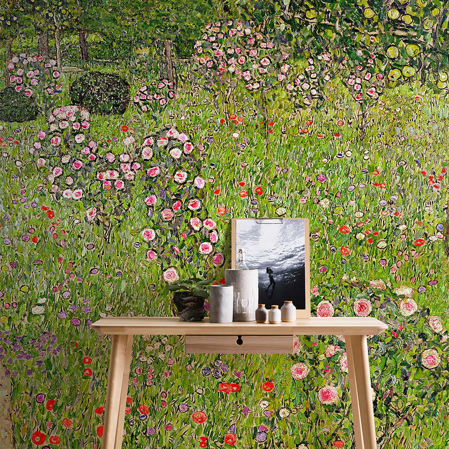         Photo wallpaper "Orchard with roses" by Gustav Klimt
    